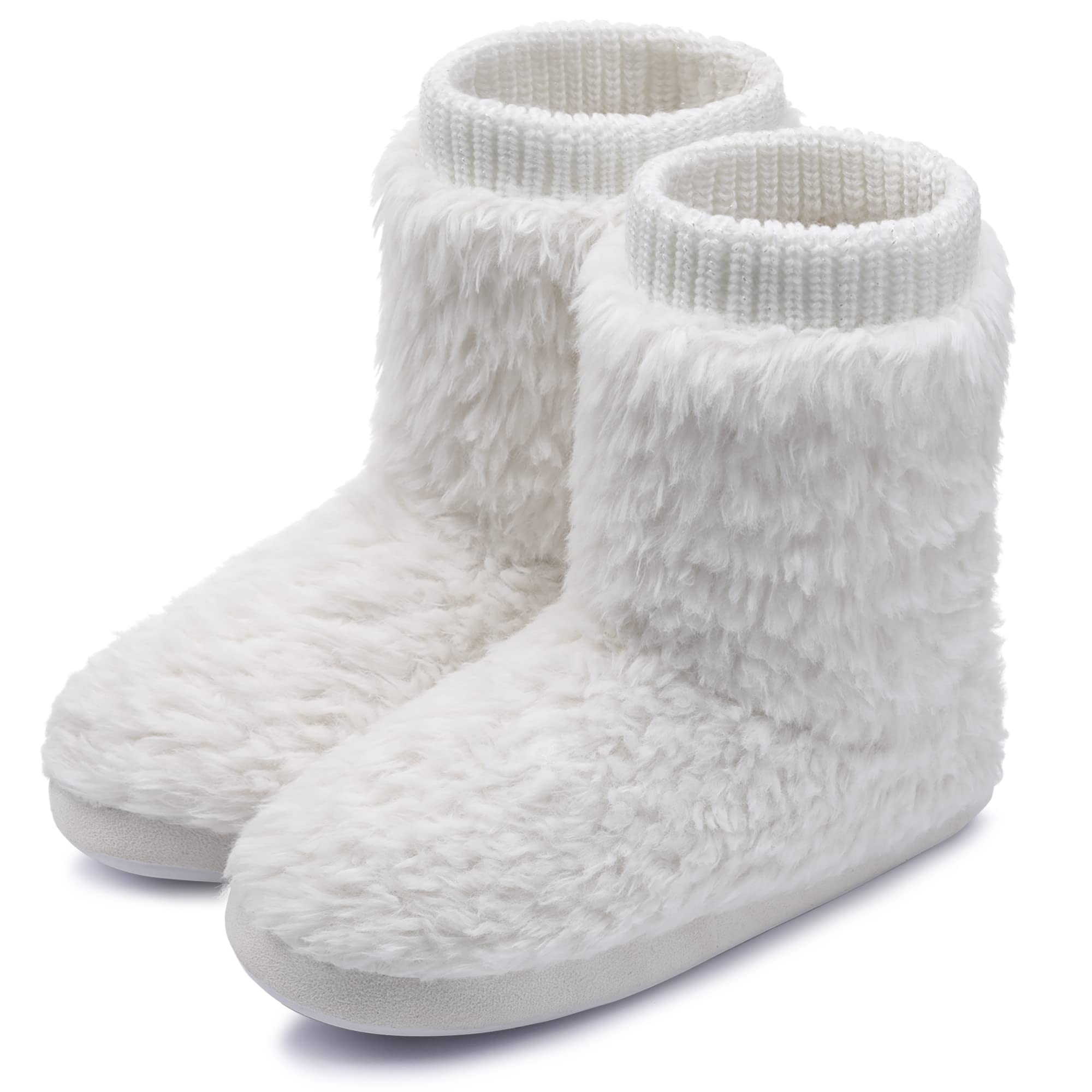 Women's Cozy Faux Fleece Ankle Bootie Slippers - Plush Lined House Shoes with Anti-Slip Sole for Indoor/Outdoor Wear | Perfect for Winter, Home, Office & Travel