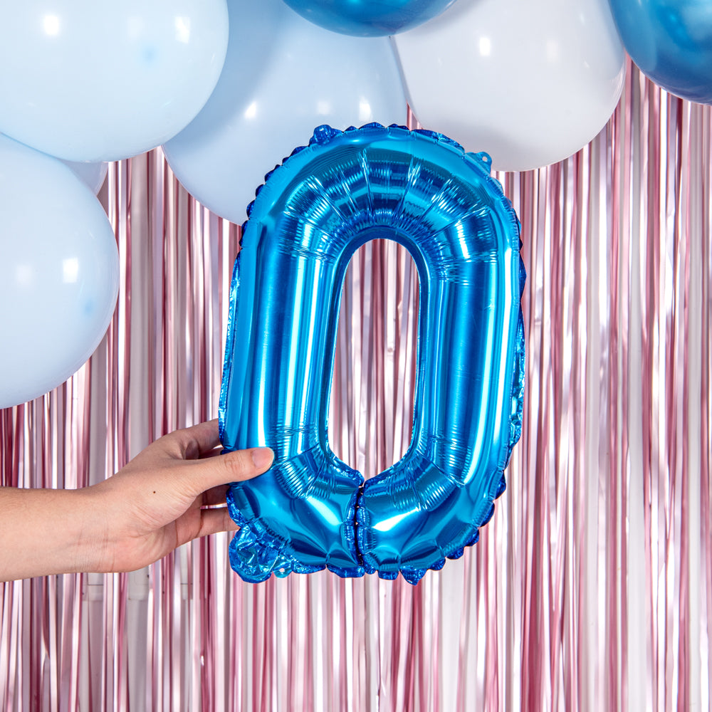 Balloonify Blue Mylar Number 0 Balloon - 16 Inch - 1 Count Box - Perfect for Birthdays, Anniversaries & Party Decorations