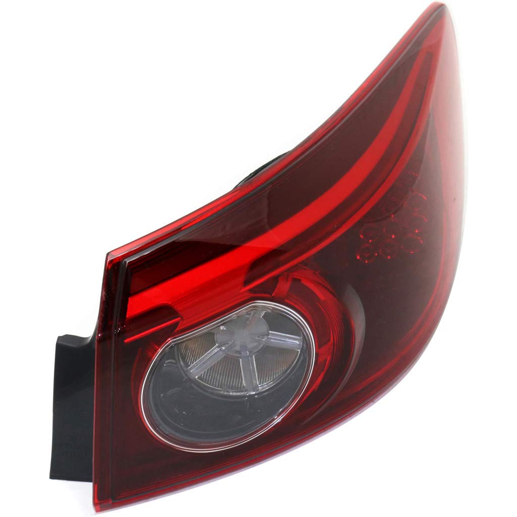 2014-2015 Mazda 3 LED Tail Light Assembly - Passenger Side (DOT Certified) with Bulbs | Replacement for MA2805114 | Perfect for Night Driving & Enhanced Safety