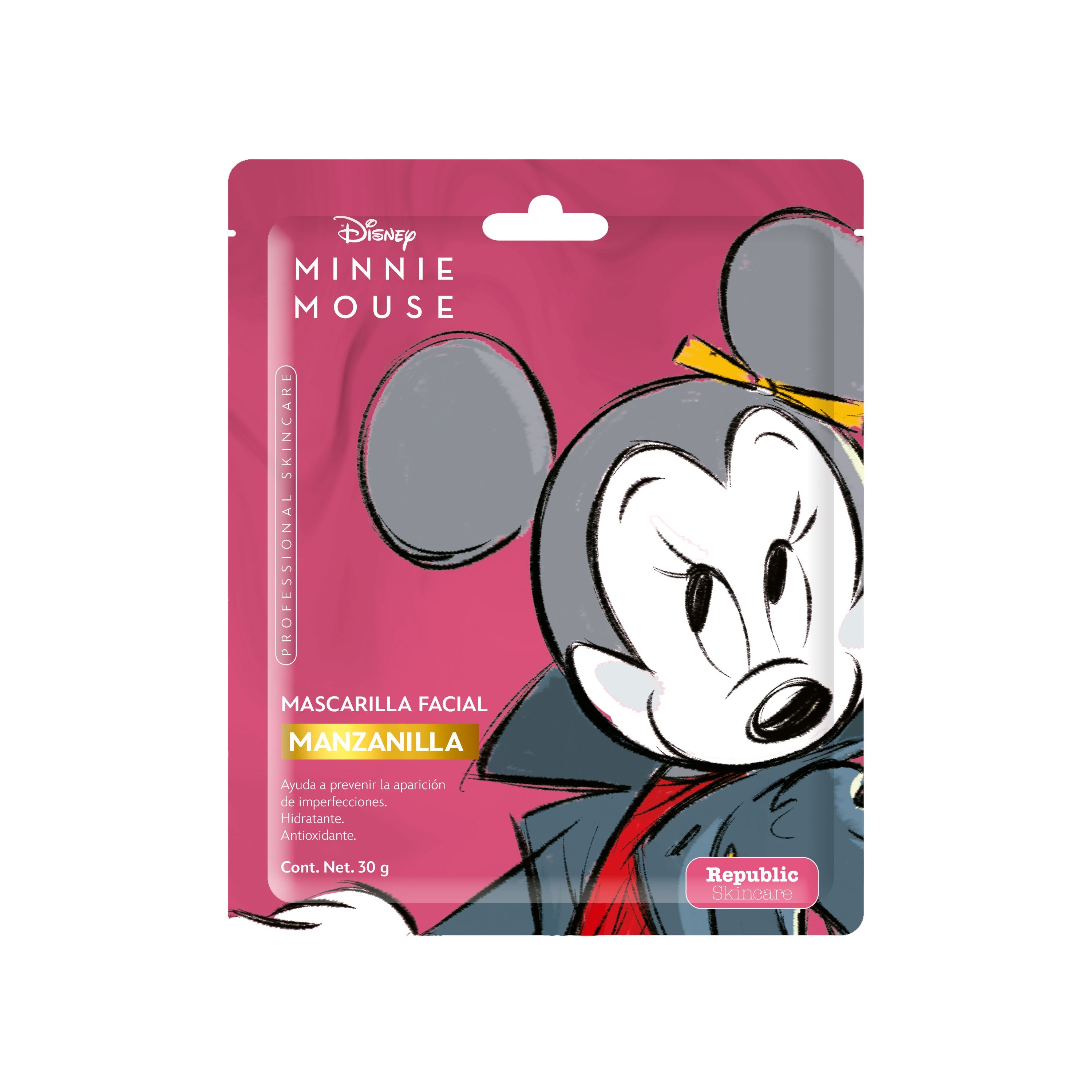 Minnie Mouse Chamomile Face Mask - Single Use Disposable Face Cover for Kids & Adults - Perfect for School, Travel, and Daily Protection