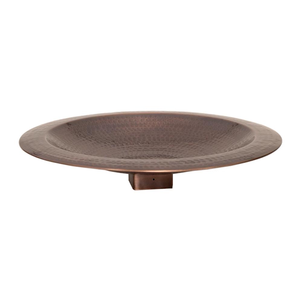 Achla Designs Hammered Copper Birdbath for 4x4 Post - Outdoor Garden Decor for Birds & Wildlife - Perfect for Backyard, Patio, and Garden Decorations