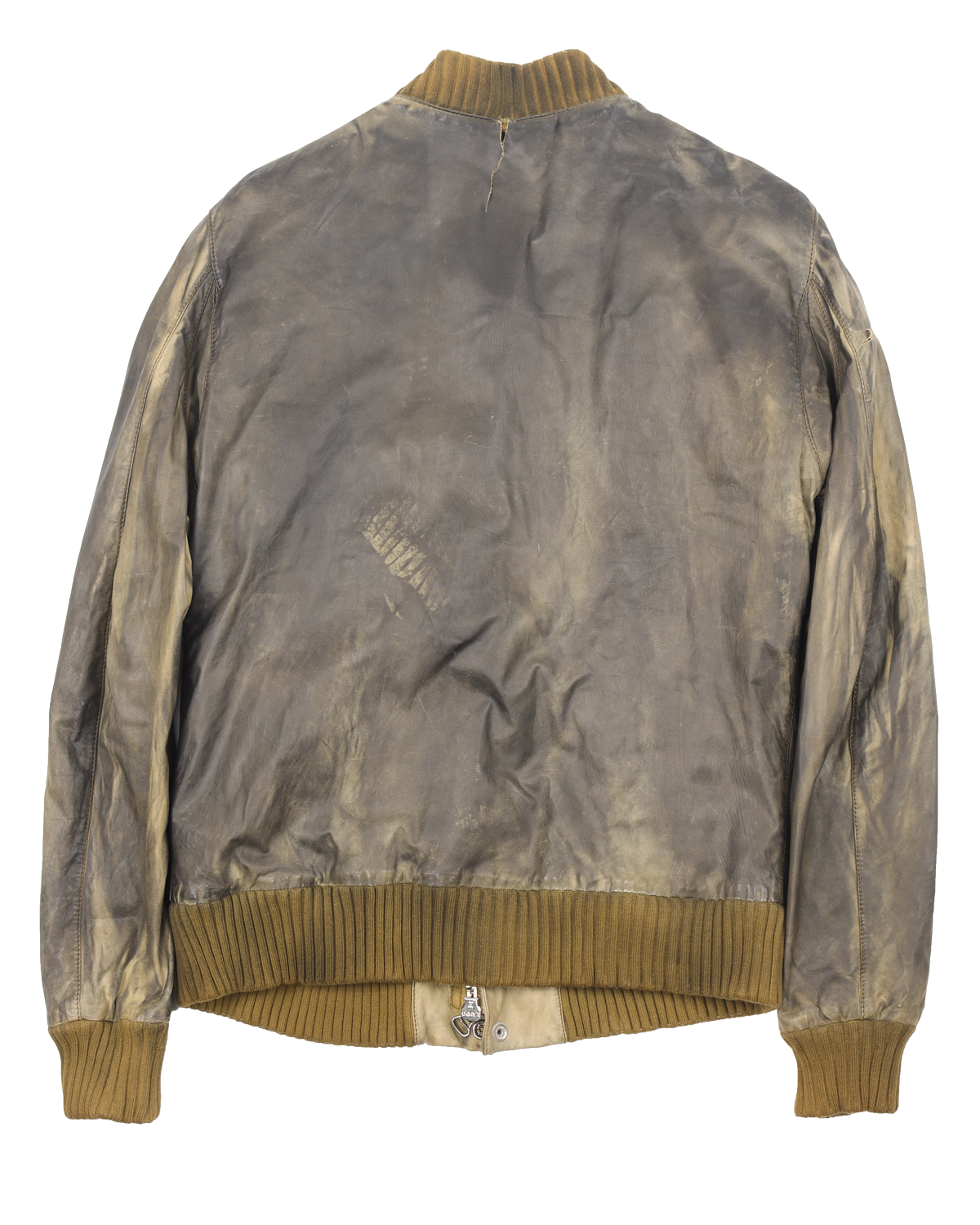 Vintage 2010 Runway Leather Bomber Jacket - Men's & Women's Fashion Outerwear for Casual & Night Out