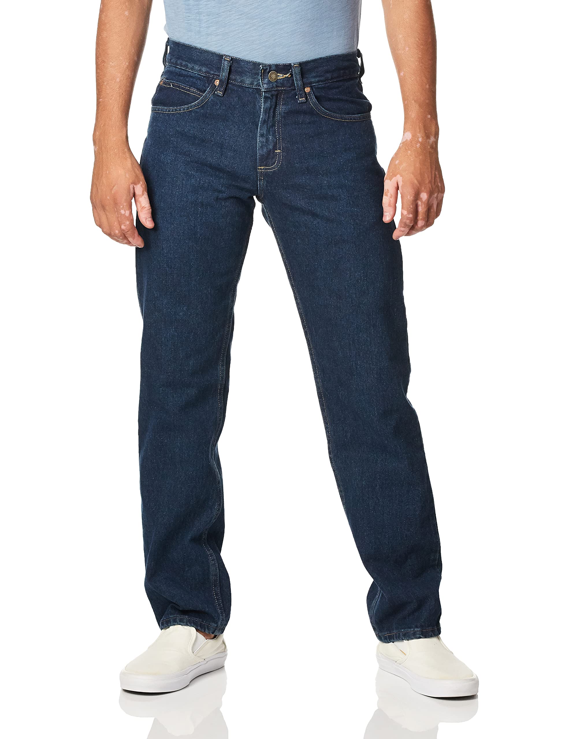 Lee Men's Regular Fit Straight Leg Jeans - Classic Denim Pants for Casual Wear & Everyday Comfort | Perfect for Work, Weekend Outings & Relaxing