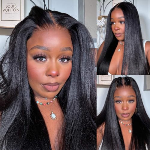 Natural Black | 5x5 HD Lace Yaki Straight Wig