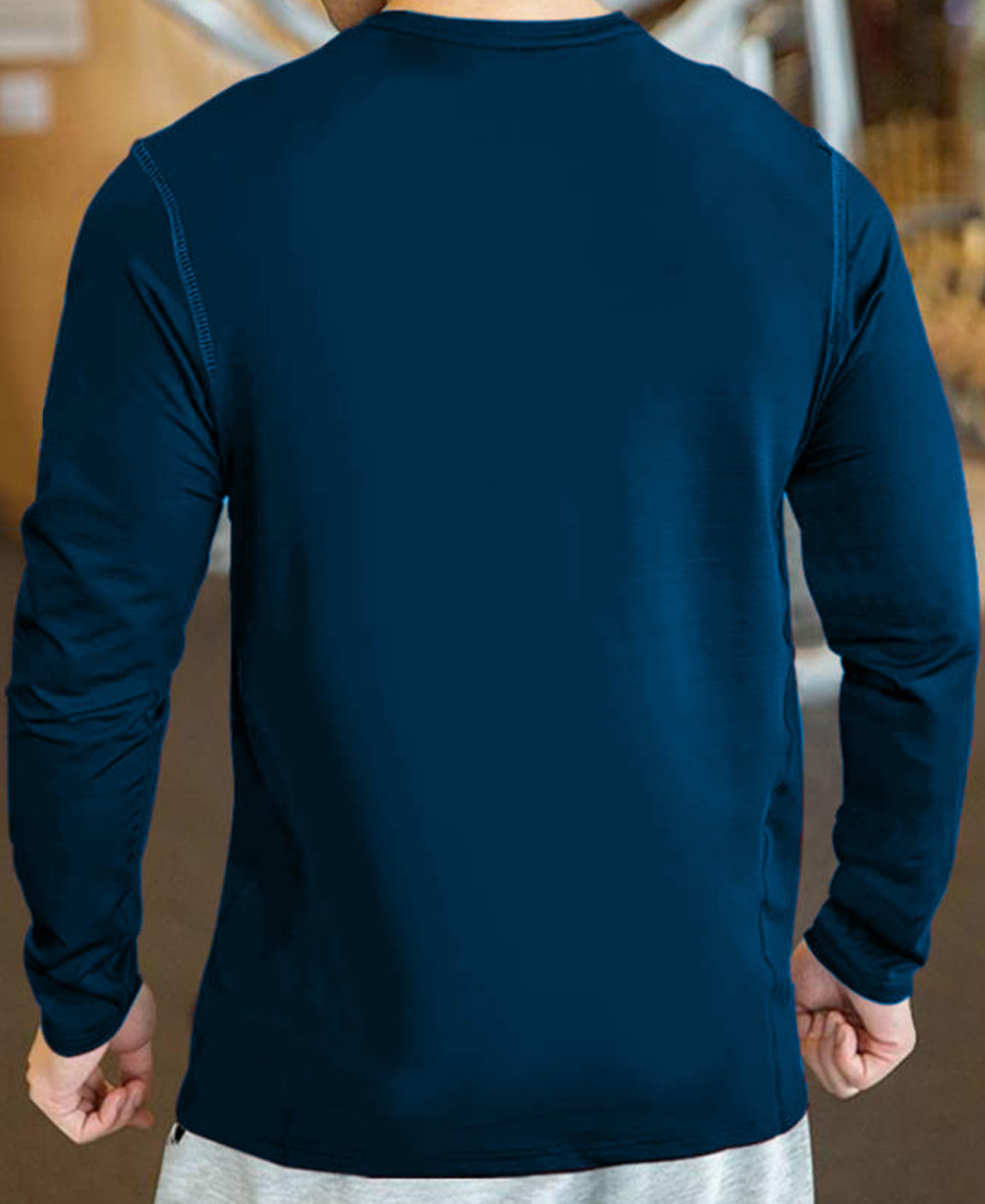 Men's Full Sleeve Sports T-Shirt | Regular Fit Cotton Tee for Gym & Casual Wear | AUSK Brand Athletic Shirts