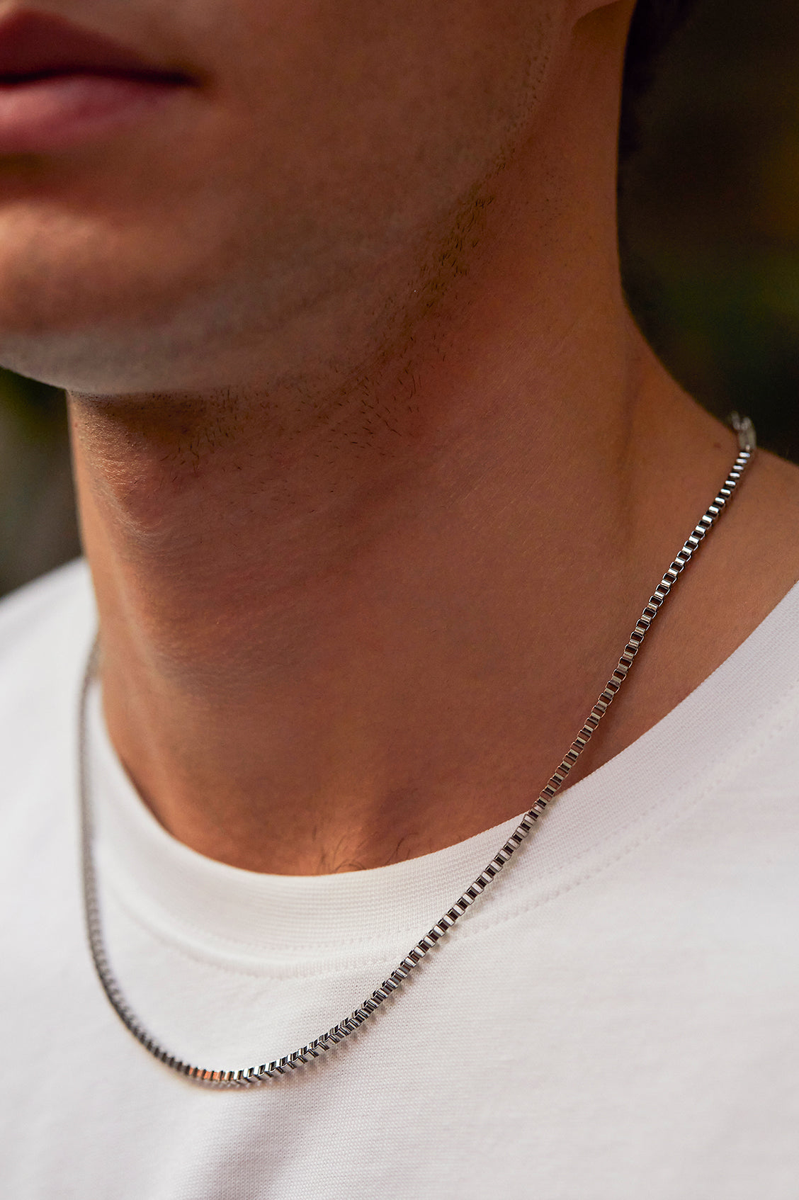 Men's Box Chain Necklace - 14K Gold Plated Stainless Steel Durable Jewelry for Everyday Wear & Gifts | Perfect for Casual Outfits, Dates & Special Occasions