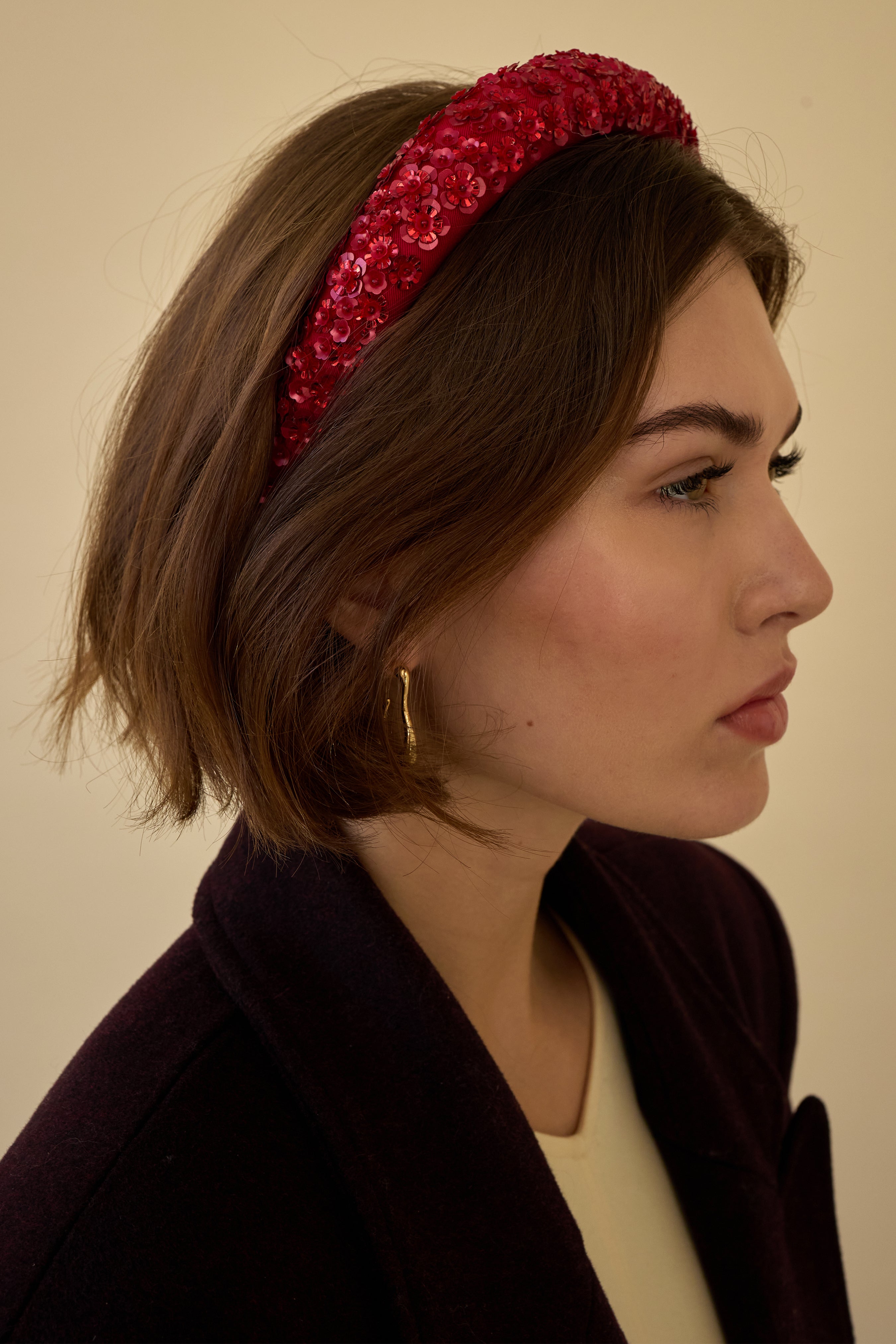 Robyn Floral Applique Headband for Women - Elegant Hair Accessories for Weddings, Parties & Everyday Wear