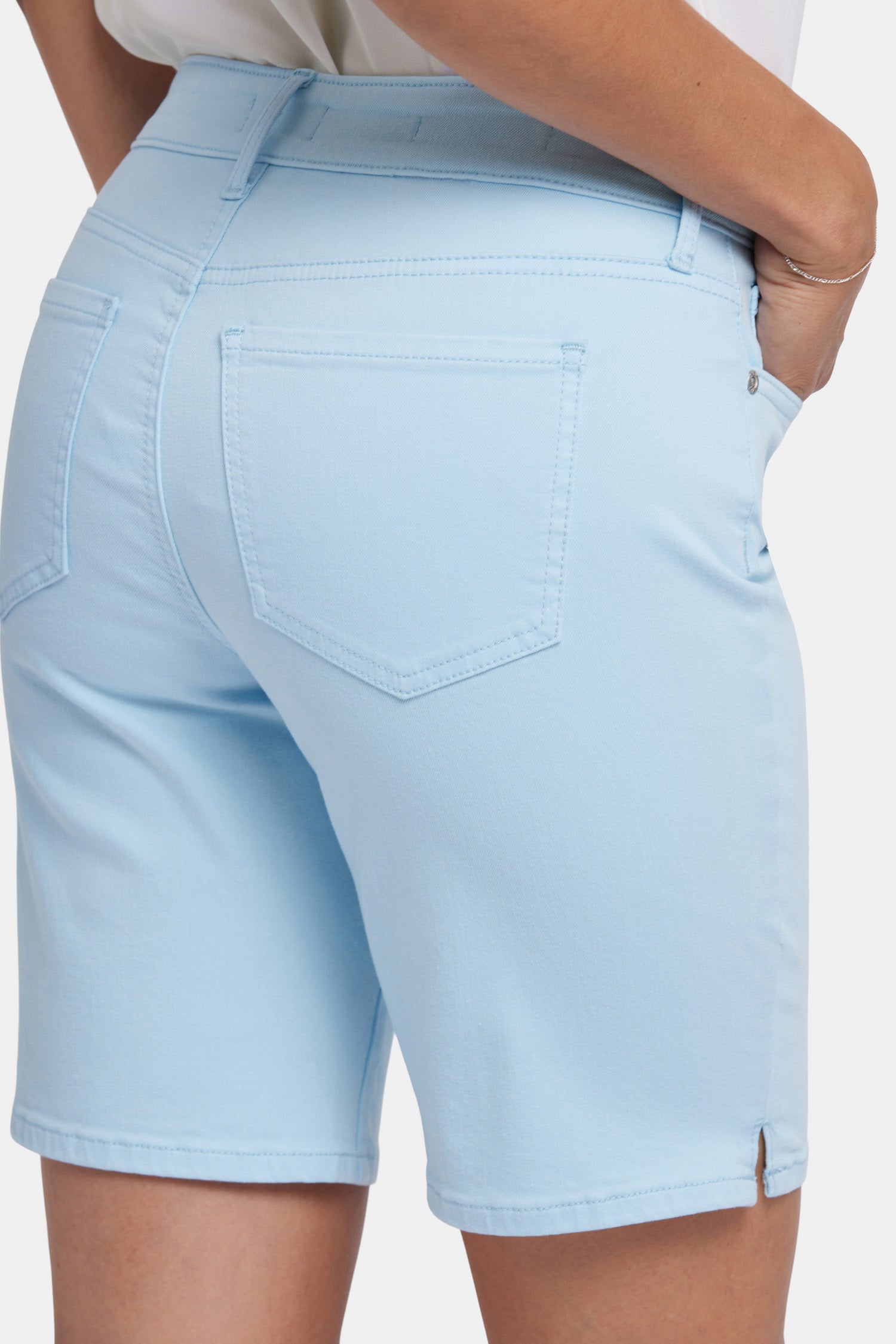 Ella Women's High Waisted Denim Shorts - Comfortable Stretch Jeans for Summer | Perfect for Beach, Pool, and Casual Outings