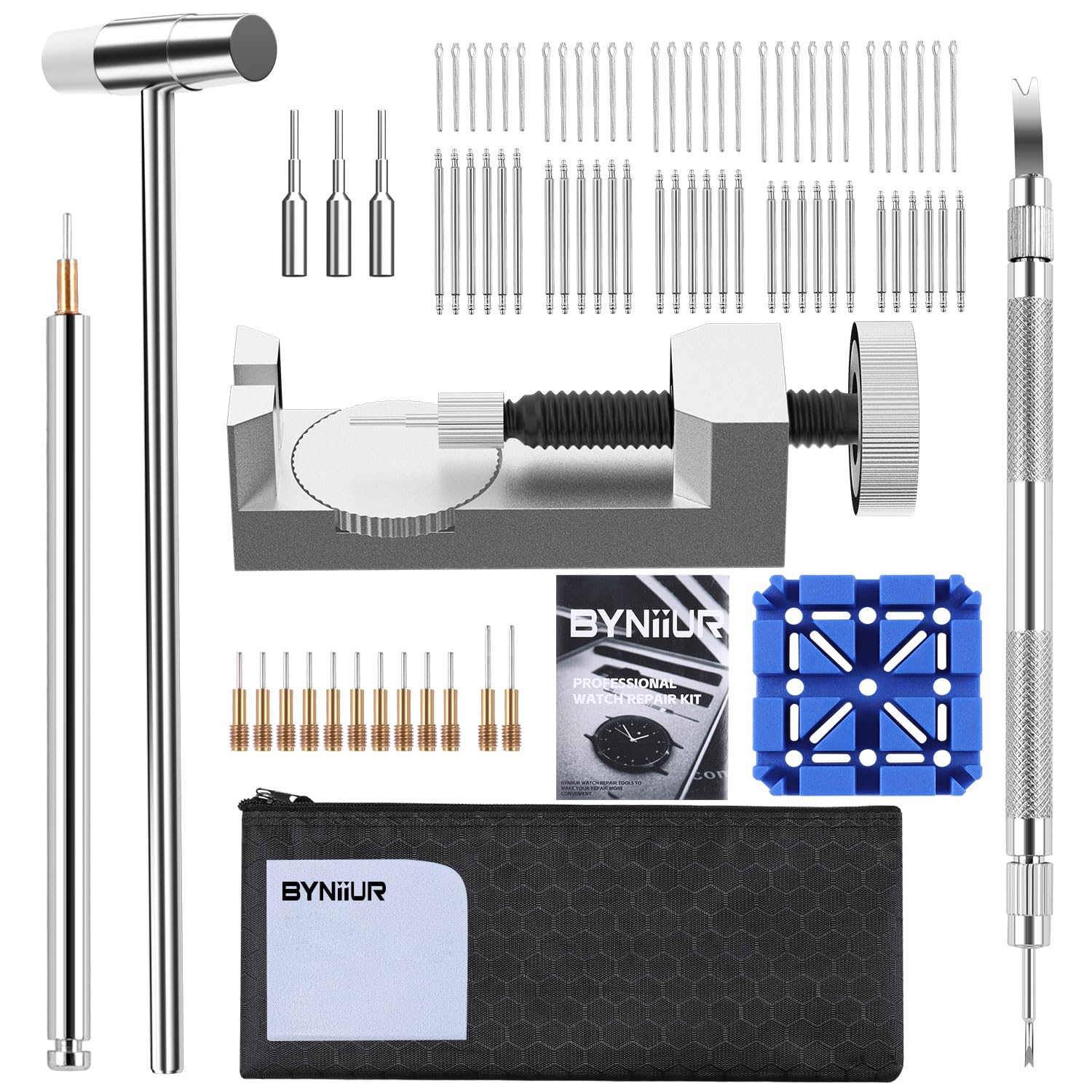 Professional Watch Link Removal Tool Kit - Adjust & Resize Watch Bands Easily | Watch Bracelet Sizing Kit with Pin Pusher | Perfect for Watch Repair, DIY Adjustments & Jewelry Maintenance