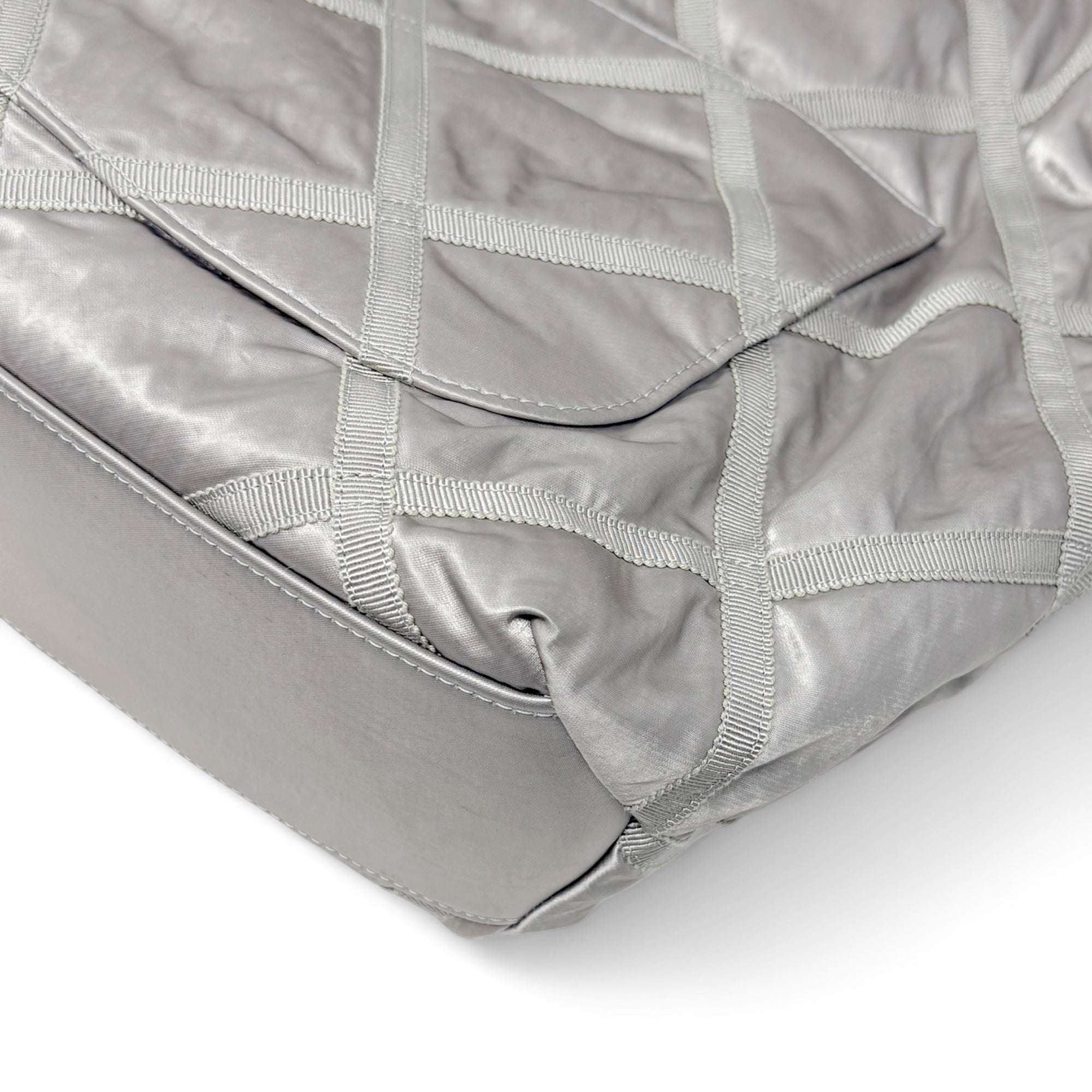 Chanel Silver Maxi Lifestyle Shopping Tote Bag - Luxury Designer Handbag for Women | Perfect for Work, Travel & Everyday Use