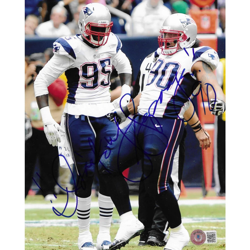 Isaac Sopoaga Autographed 8x10 Photo - New England Patriots Signed Memorabilia with BAS COA - Perfect for NFL Fans, Collectors, and Sports Memorabilia Displays