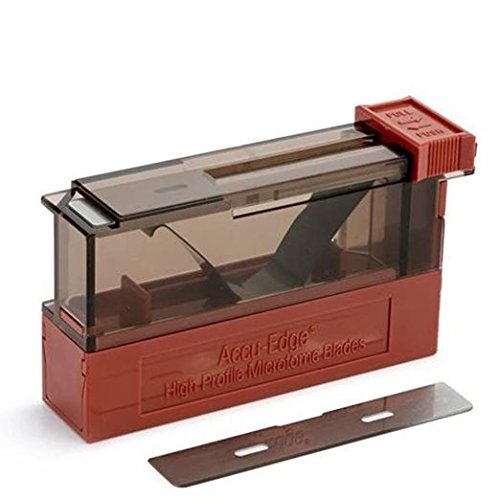 Accu-Edge Disposable Microtome Blades - High Precision Stainless Steel Blades for Laboratory Tissue Sectioning | Ideal for Histology Labs, Medical Research & Pathology Studies