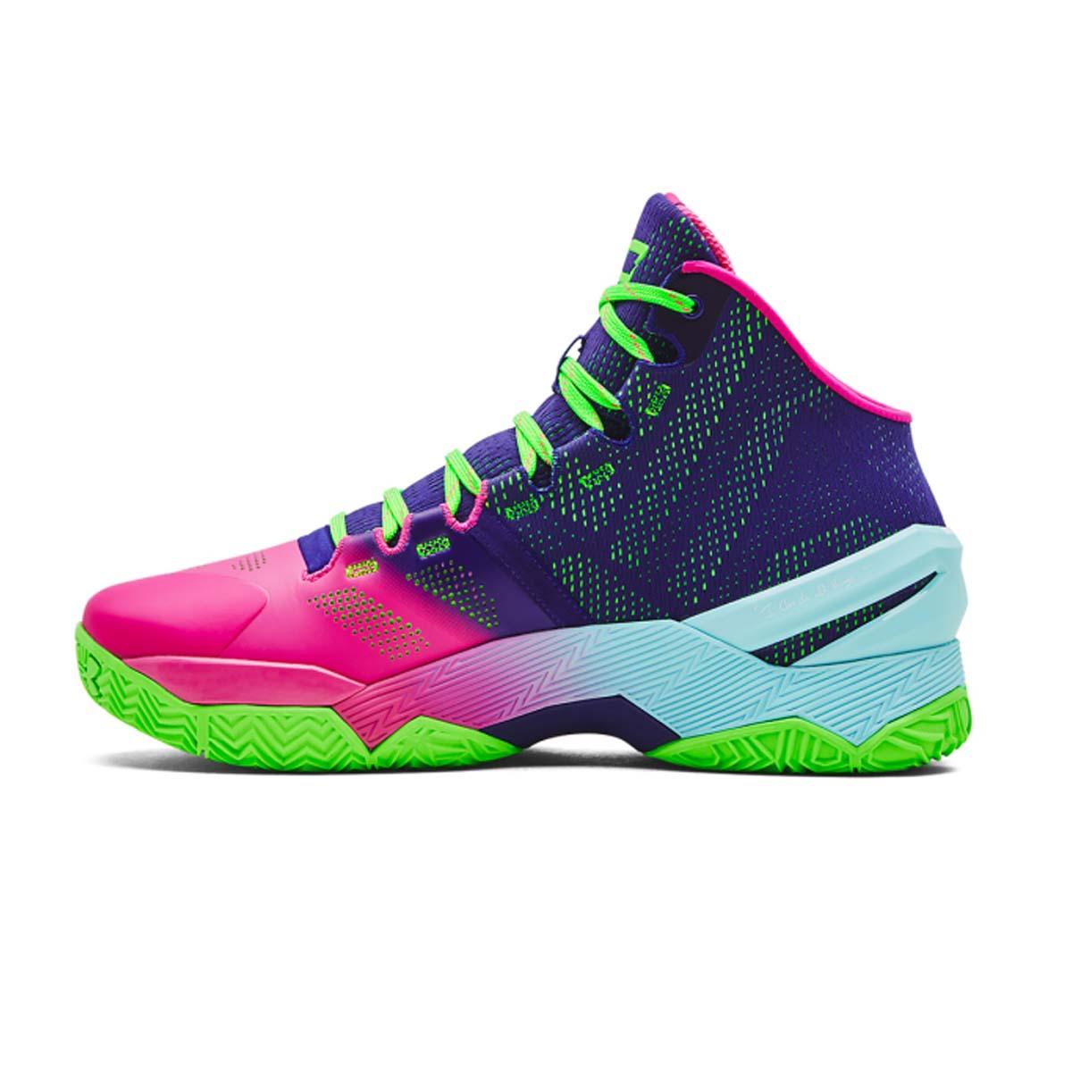 Curry 2 'Northern Lights' Basketball Shoes - High-Performance Men's Basketball Sneakers for Indoor & Outdoor Courts - Perfect for NBA Fans and Streetball Players