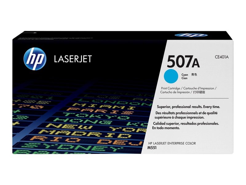 HP 507A Cyan Toner Cartridge - Compatible with HP LaserJet Printers - High Yield Printing for Office & Home Use