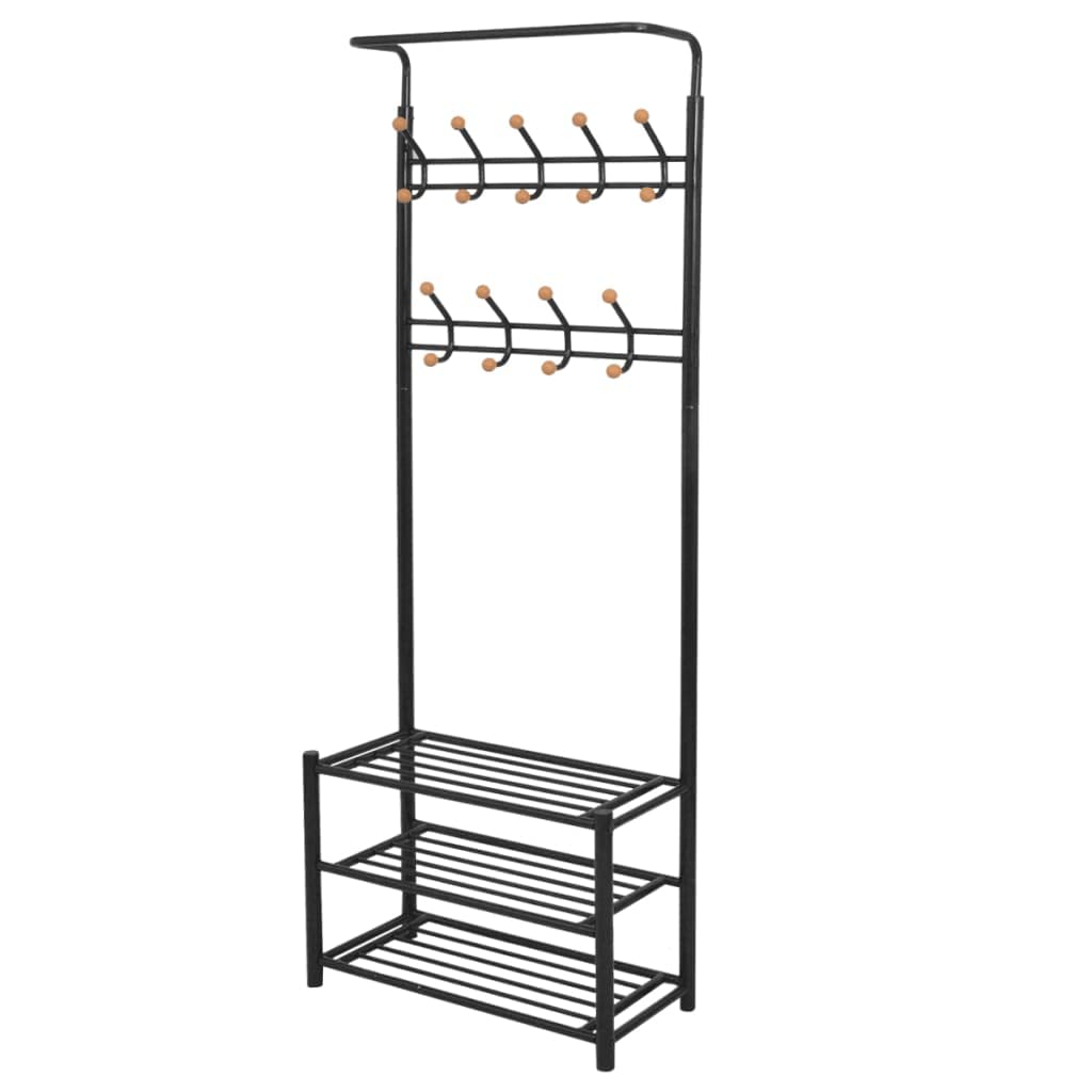 SKM Heavy Duty Clothes Rack with Shoe Storage - 26.8