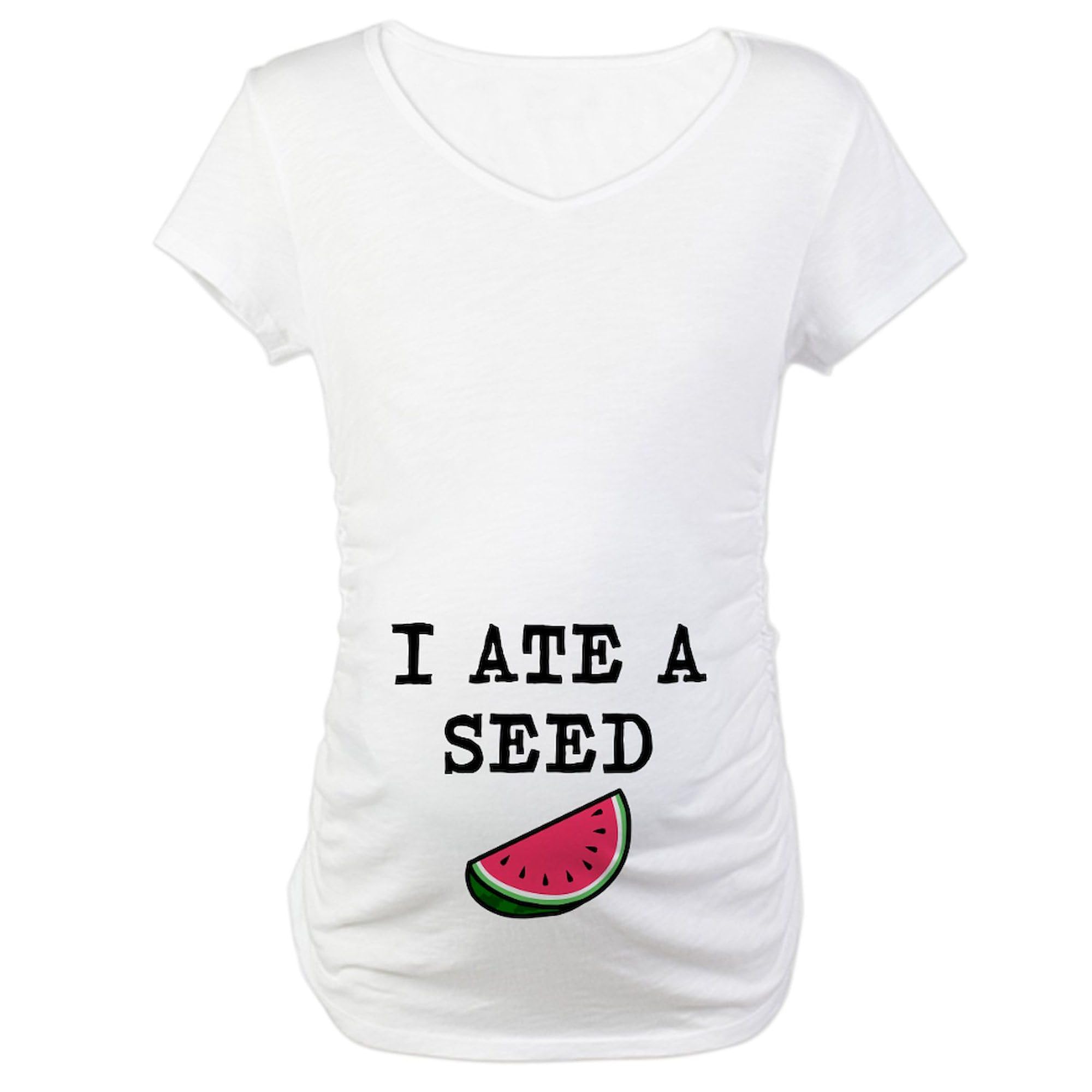 Stylish Maternity T-Shirt for Women - Ruched Side Design by CafePress | Comfortable Pregnancy Shirt for Everyday Wear & Maternity Photos