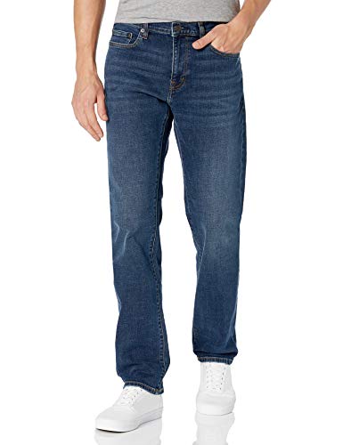 Amazon Essentials Men's Straight-Fit Stretch Jean - Comfortable Denim Pants for Casual Wear, Work & Everyday Use
