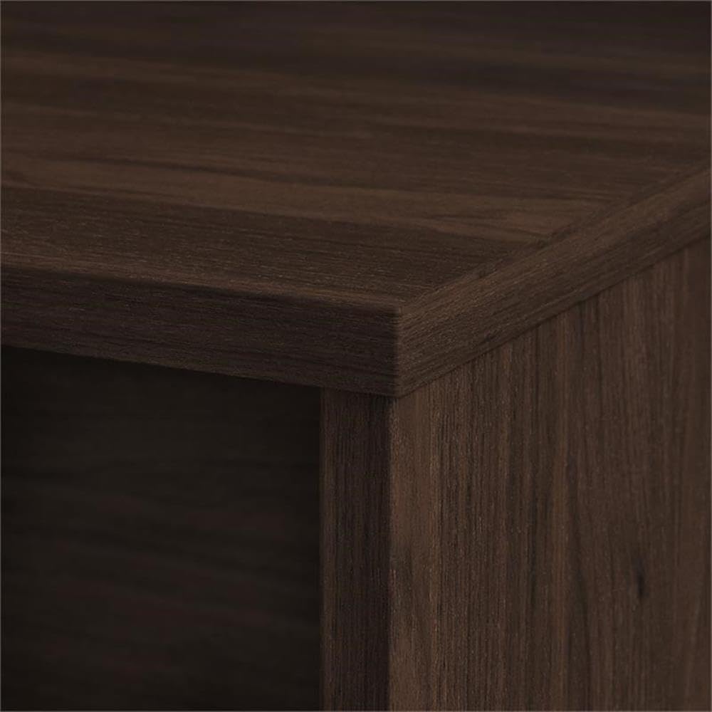 Bush Business Furniture Office 500 Credenza Desk - 72 Inch Wide, 24 Inch Deep, Black Walnut Finish - Perfect for Home Office, Conference Rooms & Professional Workspaces