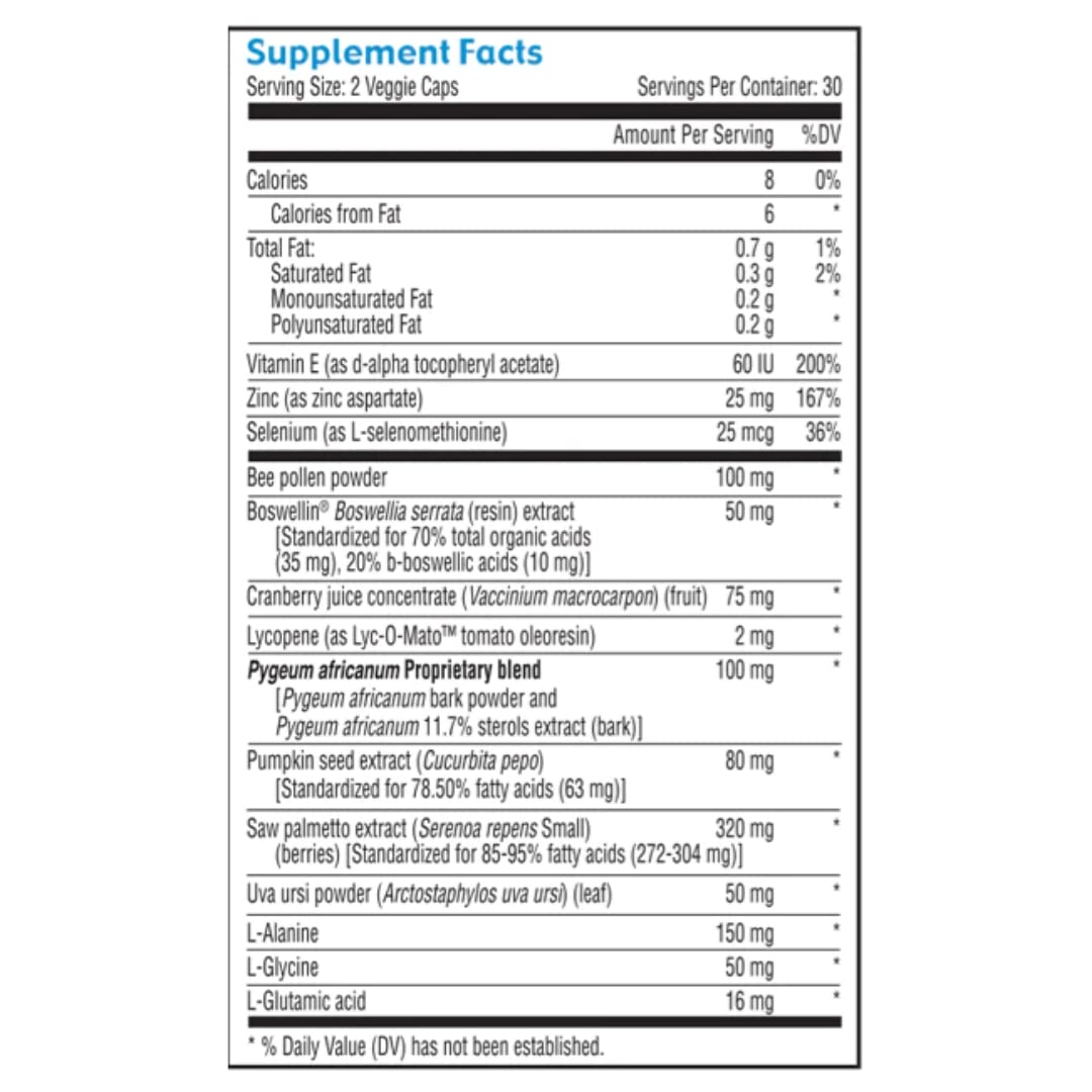 Best Prostate Health Supplements for Men - Pygeum, Pumpkin Seed Oil & Saw Palmetto Formula | Supports Bladder & Urinary Health | 60 Vegan Capsules | Ideal for Active Lifestyles & Aging Wellness