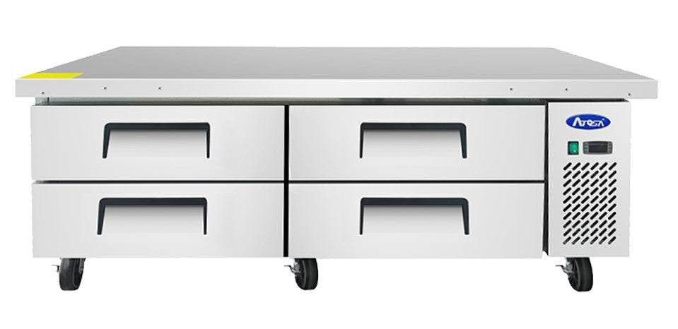 Atosa 72-Inch Stainless Steel Commercial Refrigerator with 4 Drawers - Perfect for Restaurant Kitchen, Catering, and Food Service Storage