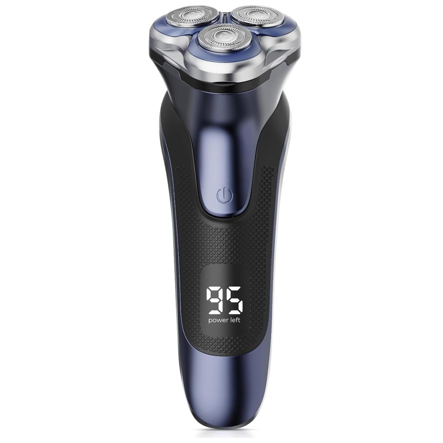 Best Electric Razor for Men - Waterproof Cordless Shaver with Precision Blades for Smooth Shaving - Navy Blue - Perfect for Travel, Gym & Daily Grooming