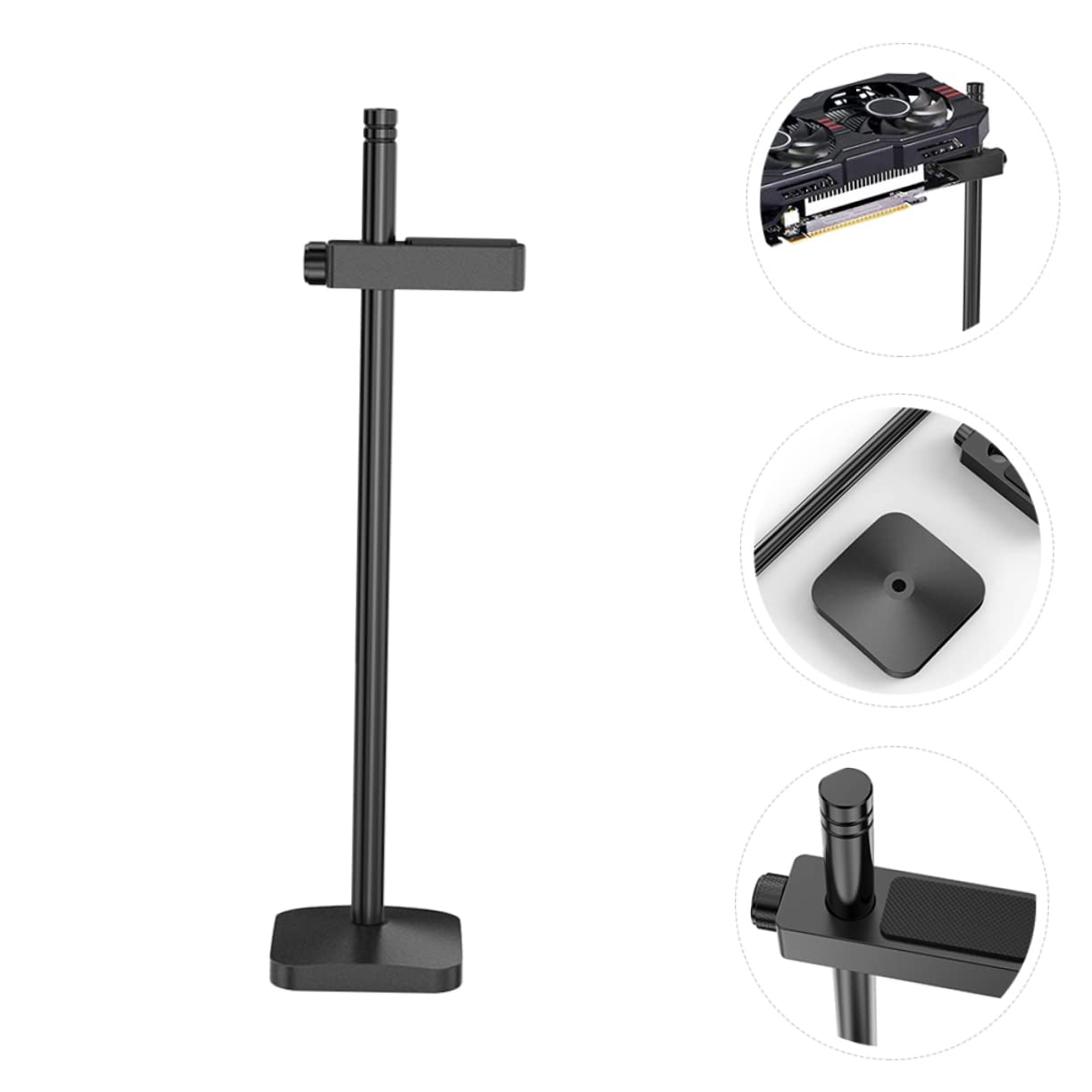 Uonlytech 5-Pack Adjustable GPU Support Bracket - Anti-Slip Graphics Card Holder Stand for PC Case, Durable Aluminum-Magnesium Alloy Computer Accessory (Perfect for Gaming Rigs & Workstation Builds)