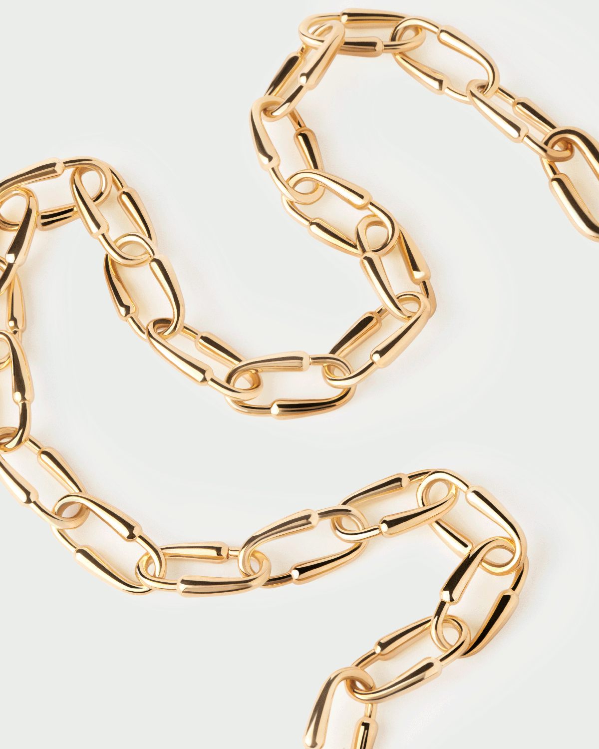 GRID 6 Loop Chain Necklace for Women - Trendy Layered Gold Plated Jewelry - Perfect for Everyday Wear, Date Night & Special Occasions