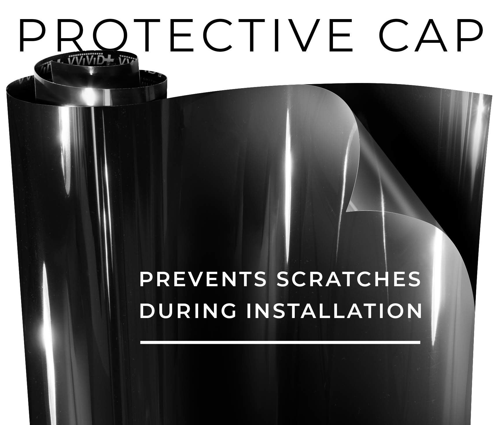 VViViD+ Ultra Gloss Premium Vinyl Car Wrap Film - 10ft x 5ft Gloss Piano Black - DIY Vehicle Customization for Cars, Trucks, Motorcycles & Boats