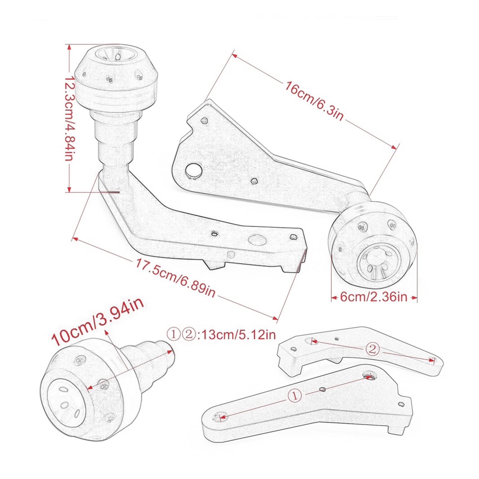 High-Quality CNC Motorcycle Engine Cover Frame Slider & Fairing Guard Crash Protector for Honda CBR600RR (2009-2017) - Perfect for Racing, Street Riding & Crash Protection