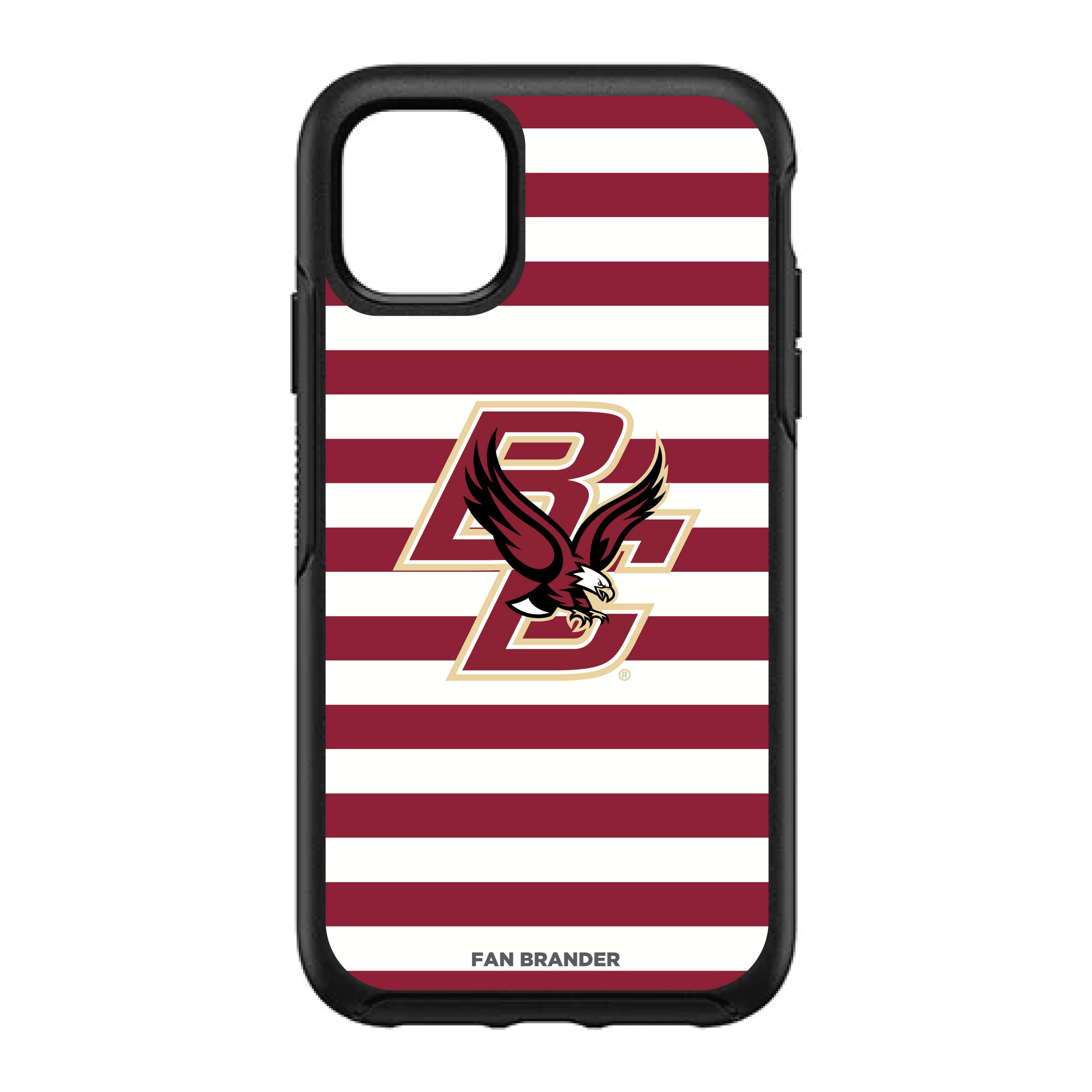 NCAA OtterBox Symmetry Phone Case Compatible with Apple iPhone - Stripes Design & Team Fan Branding | Durable Protection for Everyday Use & Game Days