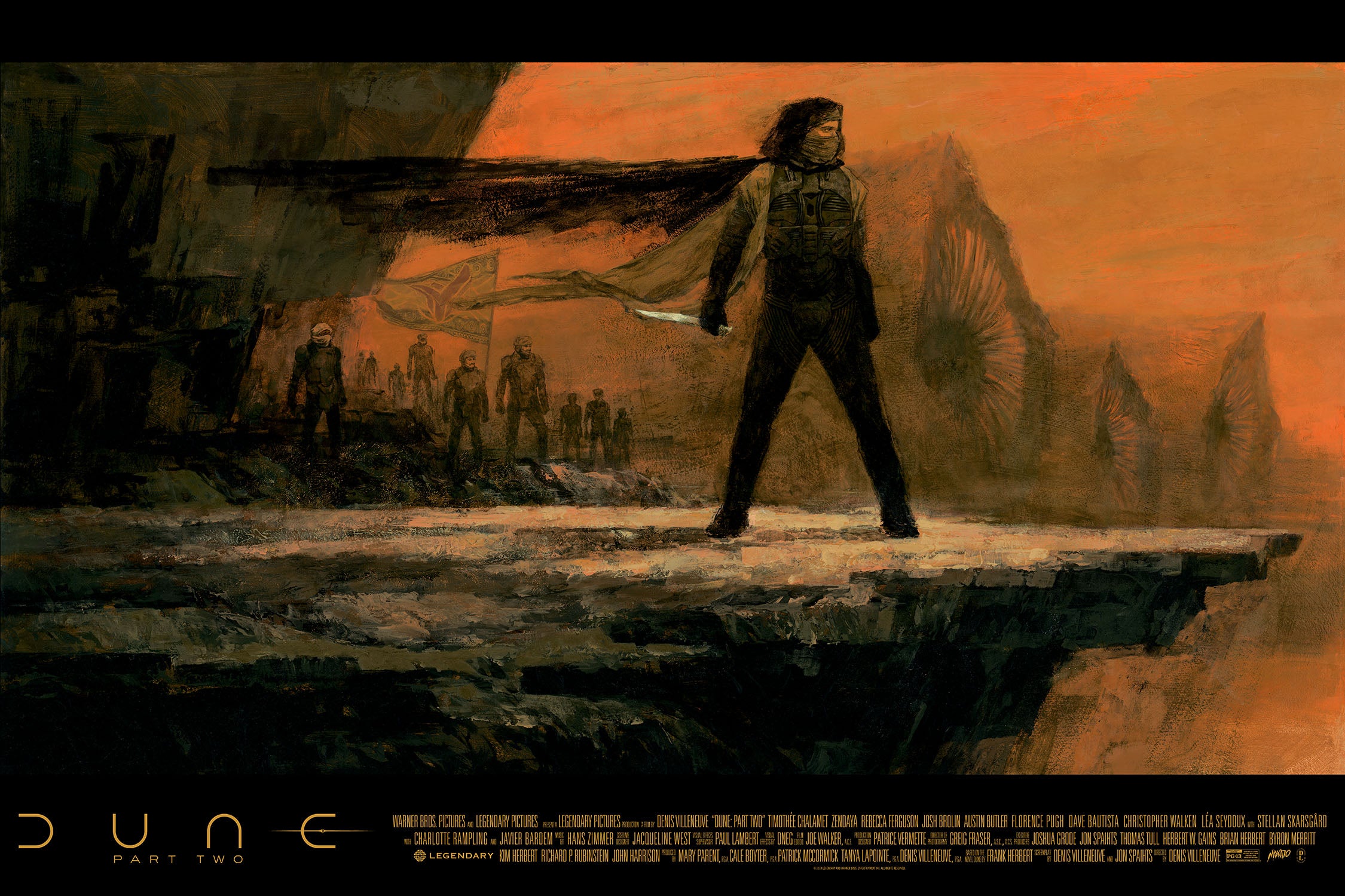 Dune: Part Two Movie Poster (Version 1) - Premium Wall Art for Sci-Fi Fans & Home Theater Decor