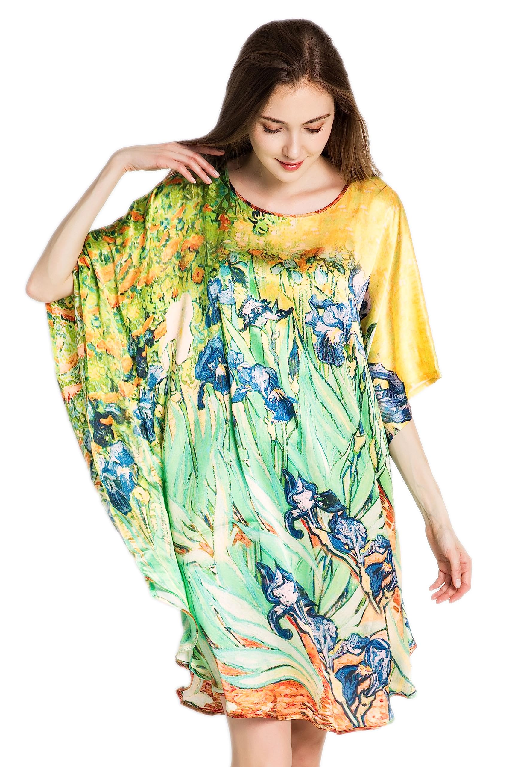 Grace Silk 100% Pure Mulberry Silk Nightgown for Women - Luxurious Soft Sleepwear for Comfortable Nights & Romantic Evenings