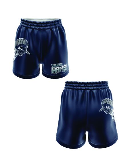 Valrico Rams Men's Full Dye Athletic Shorts - Comfortable Sports Shorts for Running, Gym & Casual Wear