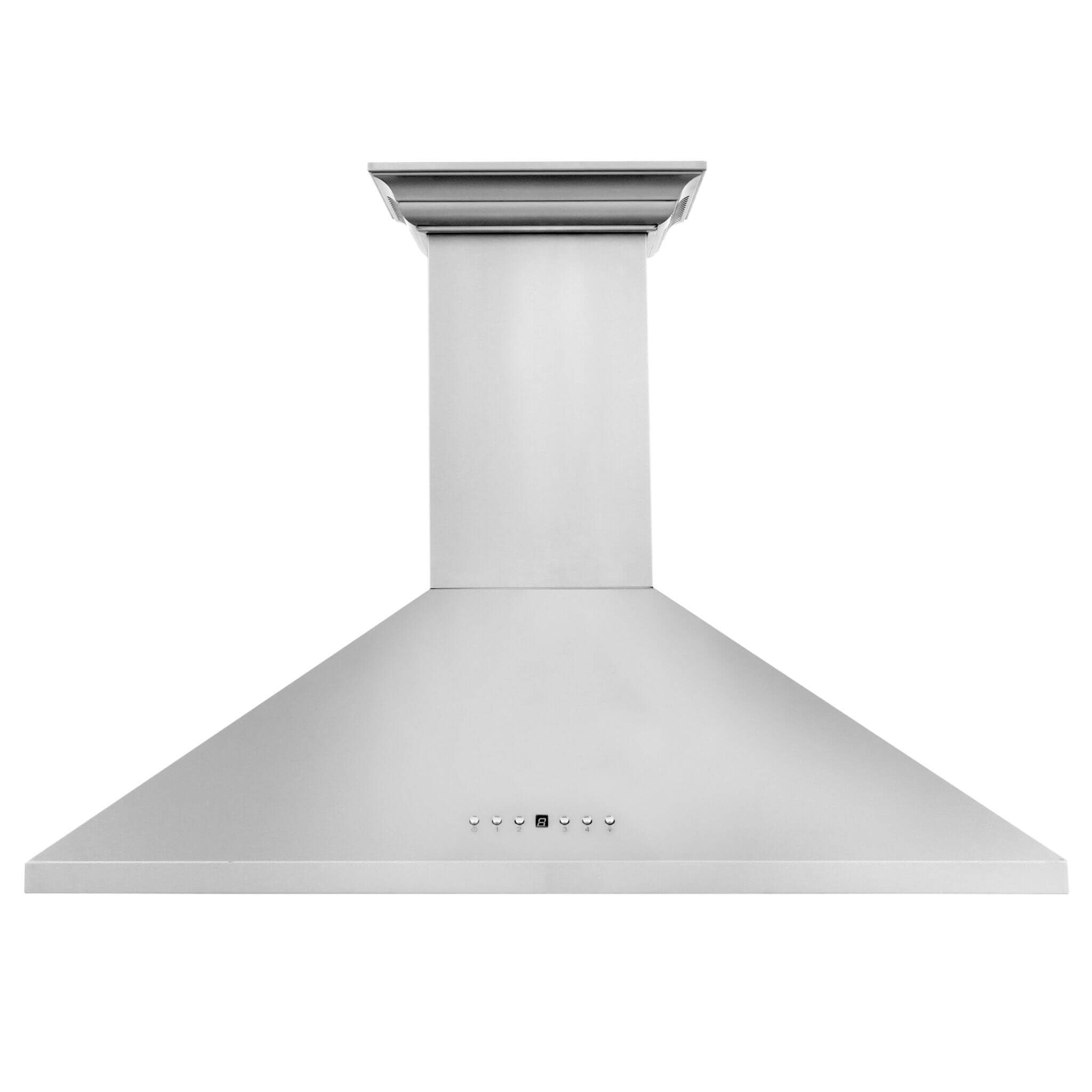 ZLINE KL2CRN BT Stainless Steel Wall Mount Range Hood with Ducted Ventilation & Built-in CrownSound Bluetooth Speakers - Perfect for Modern Kitchens & Home Entertainment