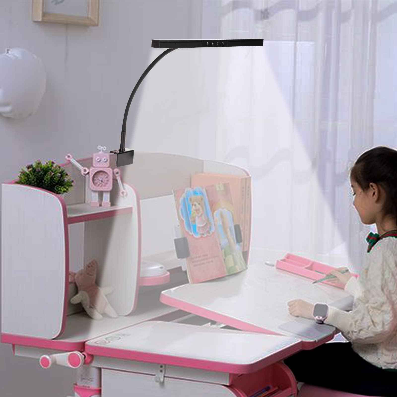Adjustable Piano Lamp with 3 Color Modes & Auto-Off Timer - Flexible Height & Direction Desk Light for Sheet Music - Perfect for Piano Practice, Reading & Music Stand Illumination