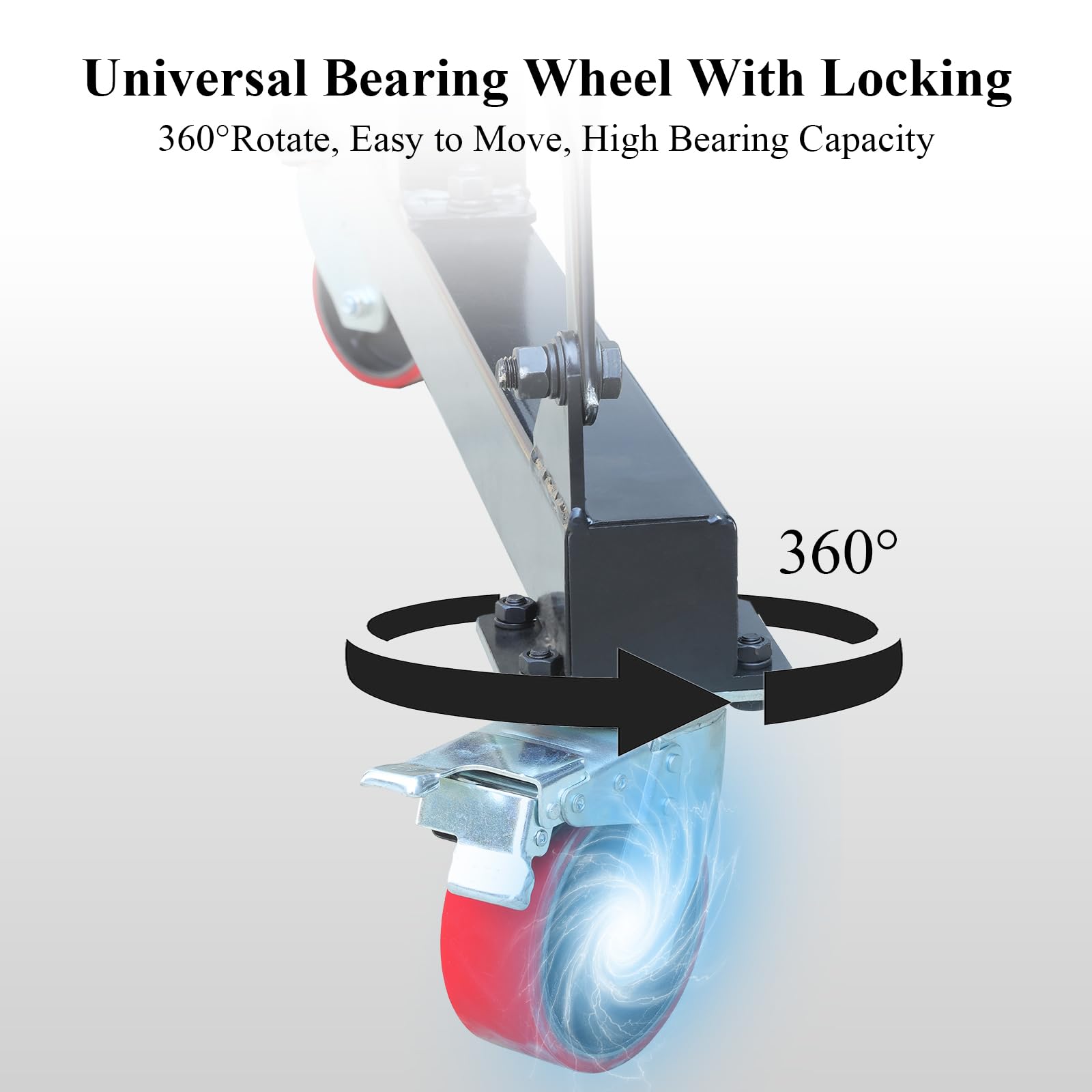 2 Ton Adjustable Gantry Crane - 4400 lbs Capacity Heavy Duty Portable Hoist with 100.4