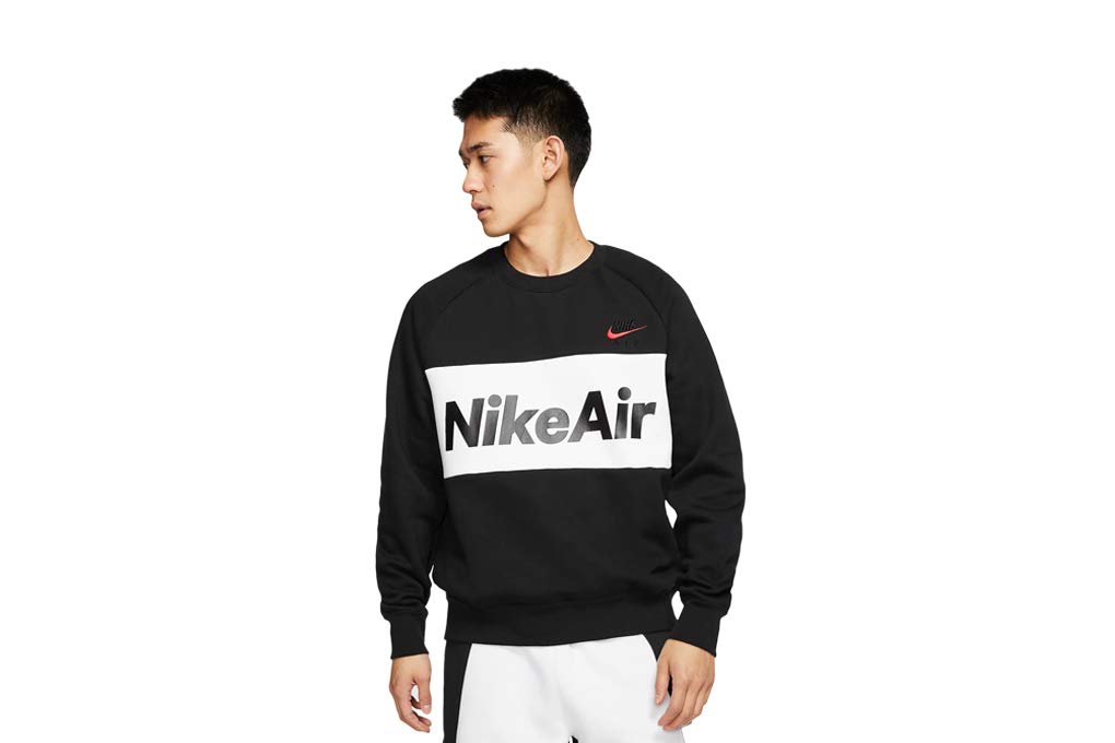 Nike Air Crew Sportswear Jumper Men's Active Hoodie - Black, Size XXL | Gym, Running & Casual Wear for Men