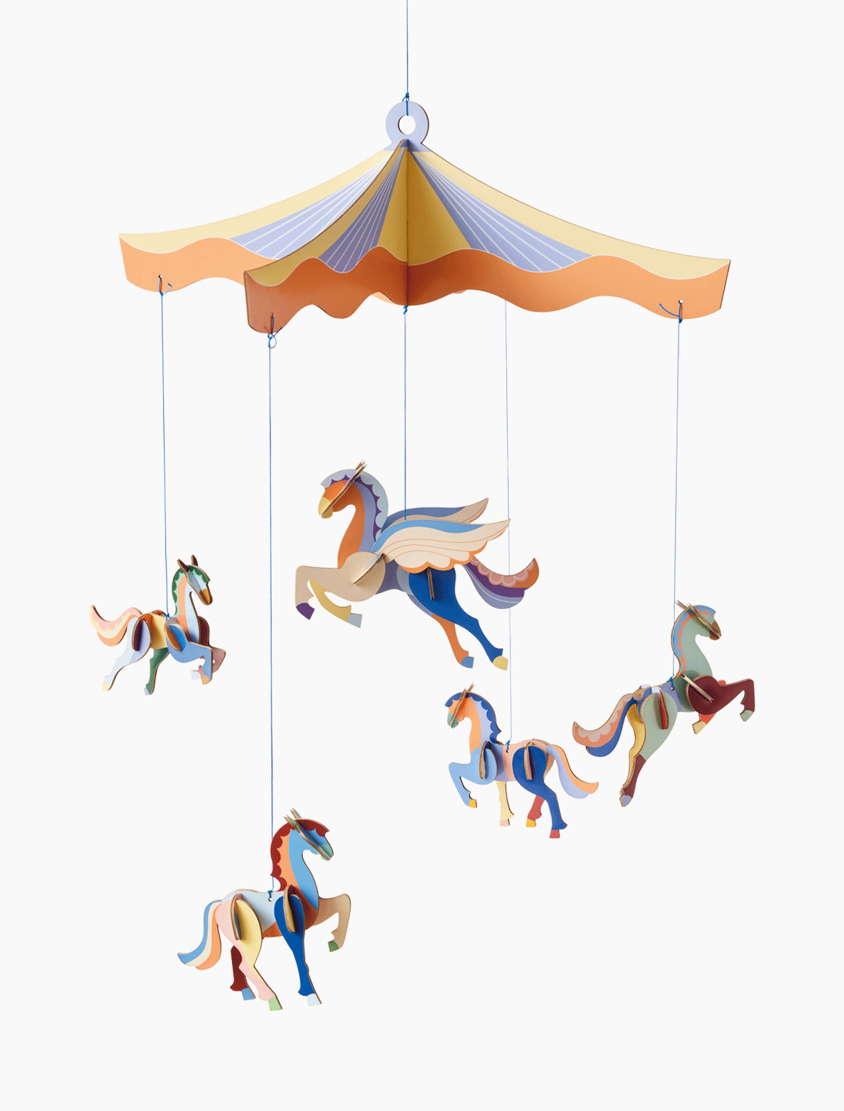 Circus of the Sun Horse Mobile - Handmade Nursery Decor by Studio ROOF - Perfect for Baby Shower Gifts & Kids Room Decoration