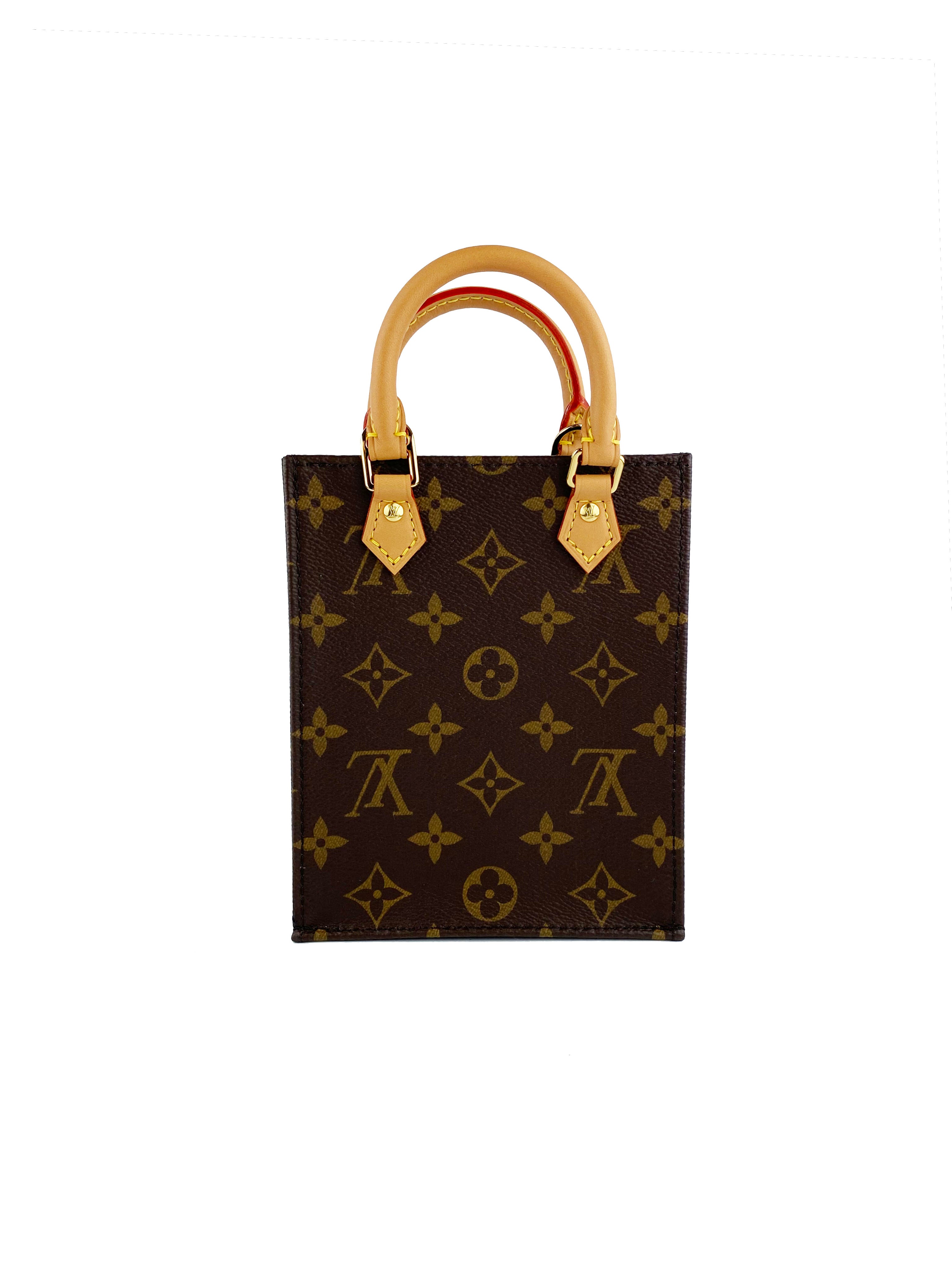 Authentic Louis Vuitton Petit Sac Plat Crossbody Bag - Luxury Monogram Canvas Handbag for Women | Perfect for Date Night, Office & Travel Accessories