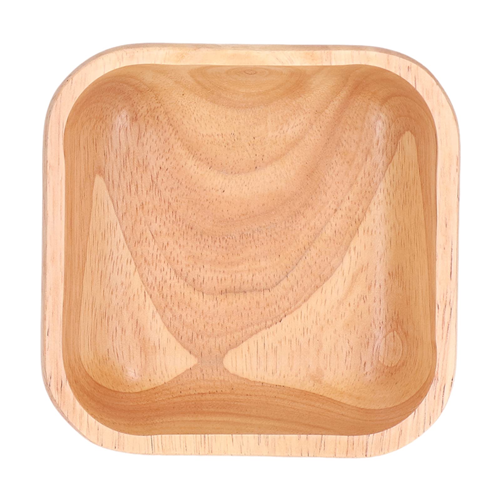 Handcrafted Wooden Salad Bowl - Square Wooden Bowls for Food, Fruits & Snacks - 15cm Kitchen Tableware for Family Gatherings & Party Serving | Perfect for Entertaining, Dining & Home Decor