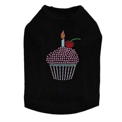 Sparkling Rhinestone Cupcake Tank Top for Women - Multiple Colors - Perfect for Parties, Weddings & Special Occasions