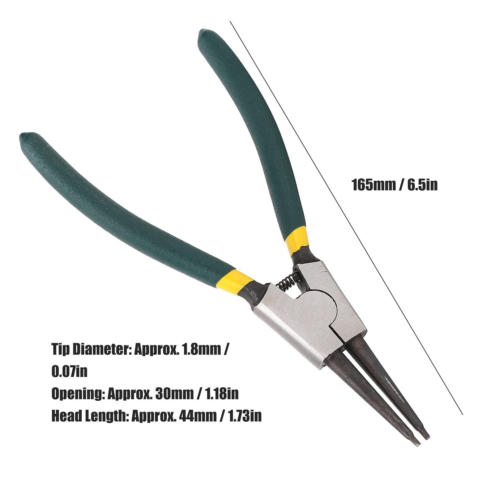 OUKENS Straight External Snap Ring Pliers - High-Quality Tool Steel Spring Circlip Pliers for Easy Spring Mounting | Ideal for Automotive, Machinery, and DIY Repairs