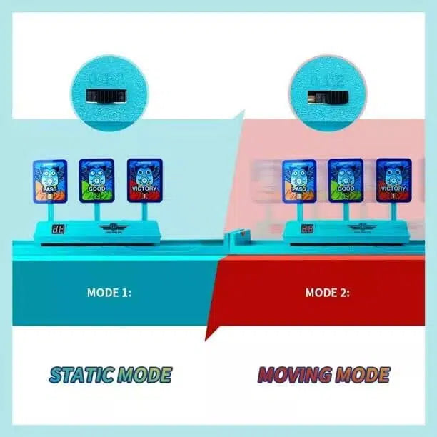 Auto-Reset Digital Target for Nerf Guns - Electronic Moving Shooting Game with Score Display - Perfect for Backyard Fun, Target Practice & Family Competitions