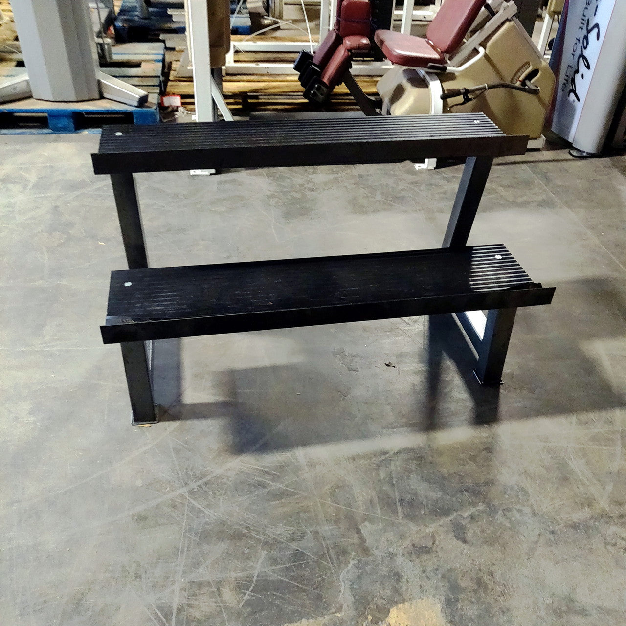 2-Tier Kettlebell Rack - Heavy Duty Steel Dumbbell Storage Organizer for Home Gym, CrossFit & Weight Training Equipment - Perfect for Garage, Basement & Fitness Studio Organization