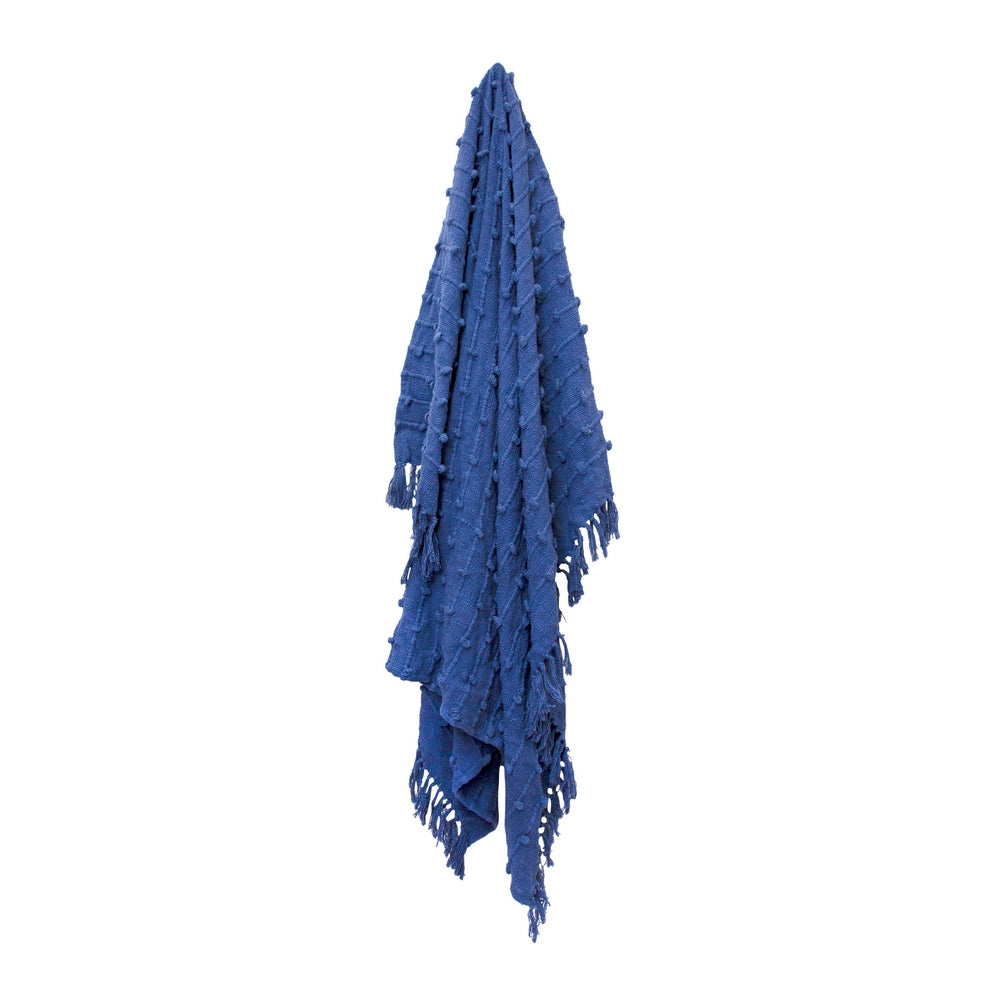 Liza Throw Blanket 130x170cm Soft Blueberry Color - Cozy & Warm for Bed, Sofa, and Travel Use