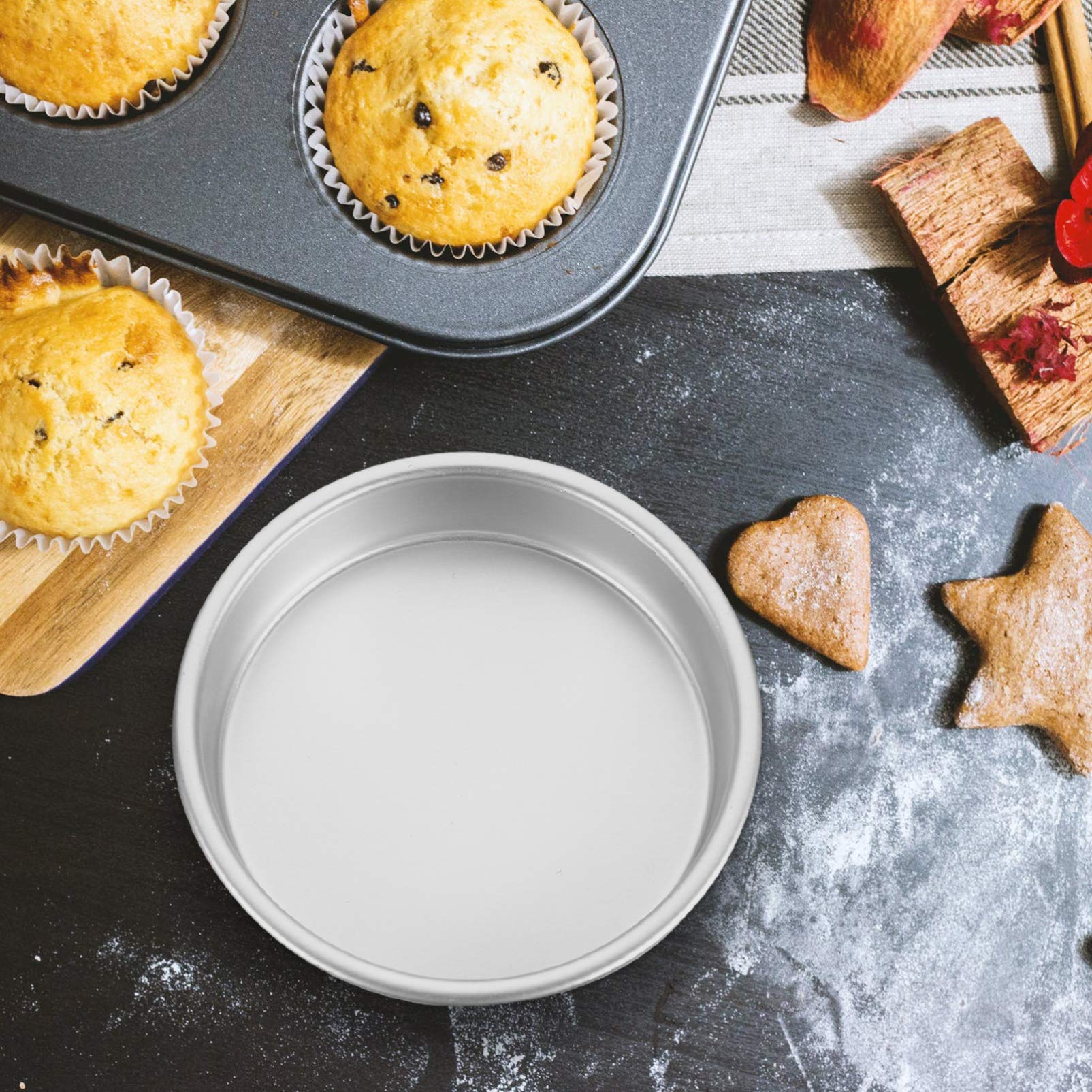 Hemoton 1 Set Non-Stick Aluminum Alloy Cake Baking Molds - 2 Piece Hemisphere Cake Pan Set for Baking, Cooking & Pastry - Perfect for Birthday Cakes, Wedding Cakes & Dessert Making