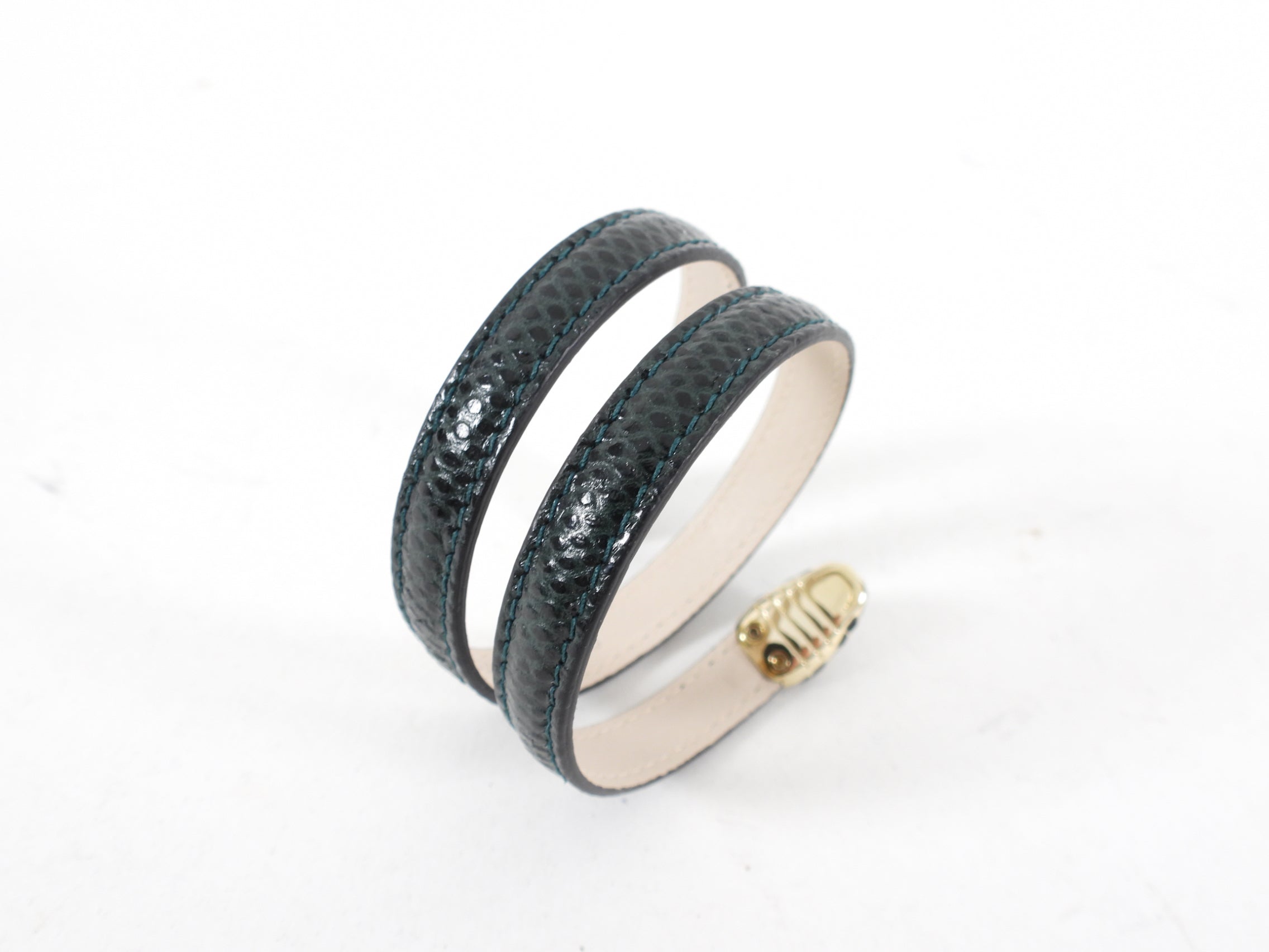 Bulgari Serpenti Forever Cleopatra Karung Lizard Double Wrap Bracelet - Luxury Italian Designer Jewelry for Women | Perfect for Evening Events, Weddings & Special Occasions