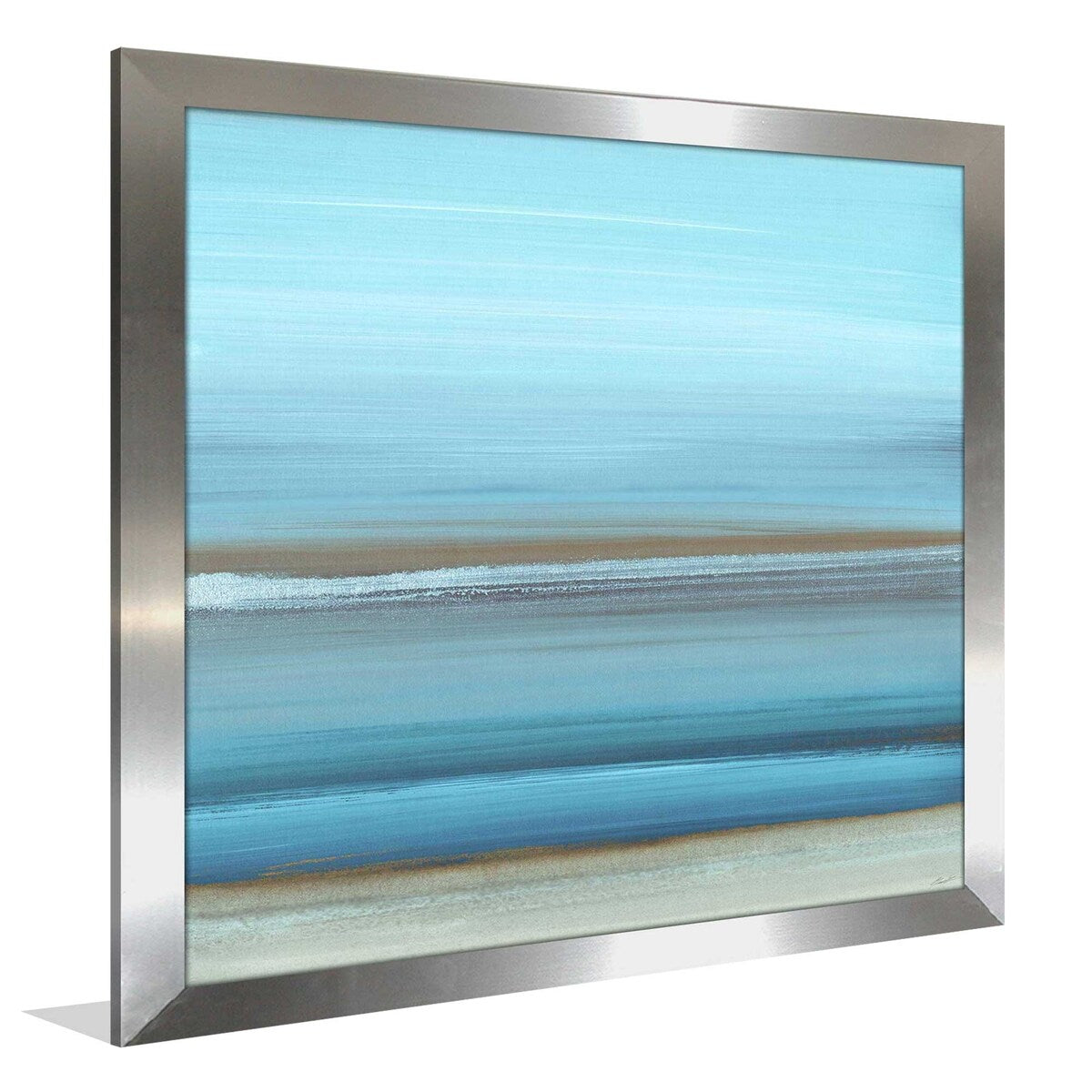 Square by the Sea I - John Butler Print on Acrylic Panel - Coastal Wall Art for Beach House Decor & Living Room