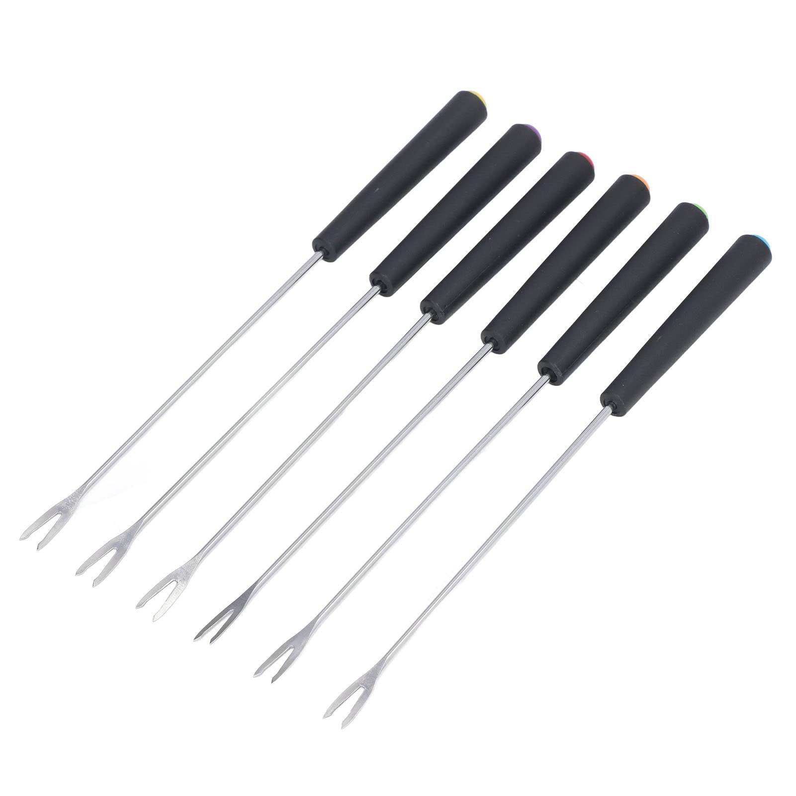 Premium Stainless Steel Fondue Forks Set - 6-Piece Rustproof & Corrosion-Resistant Cheese Fondue Forks (23cm) - Safe & Durable for Chocolate, Cheese & Meat Fondue Parties - Perfect for Entertaining & Family Gatherings