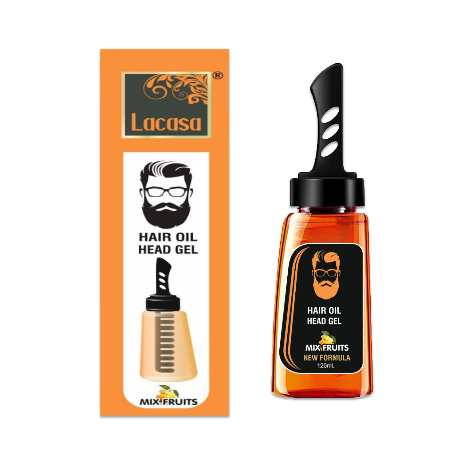 2-in-1 Men's Hair Styling Gel with Comb - Long Lasting Fluffy Hold, Fast Build Hair Wax for Moisturizing & Styling | Perfect for Salon Looks, Daily Grooming & Special Occasions